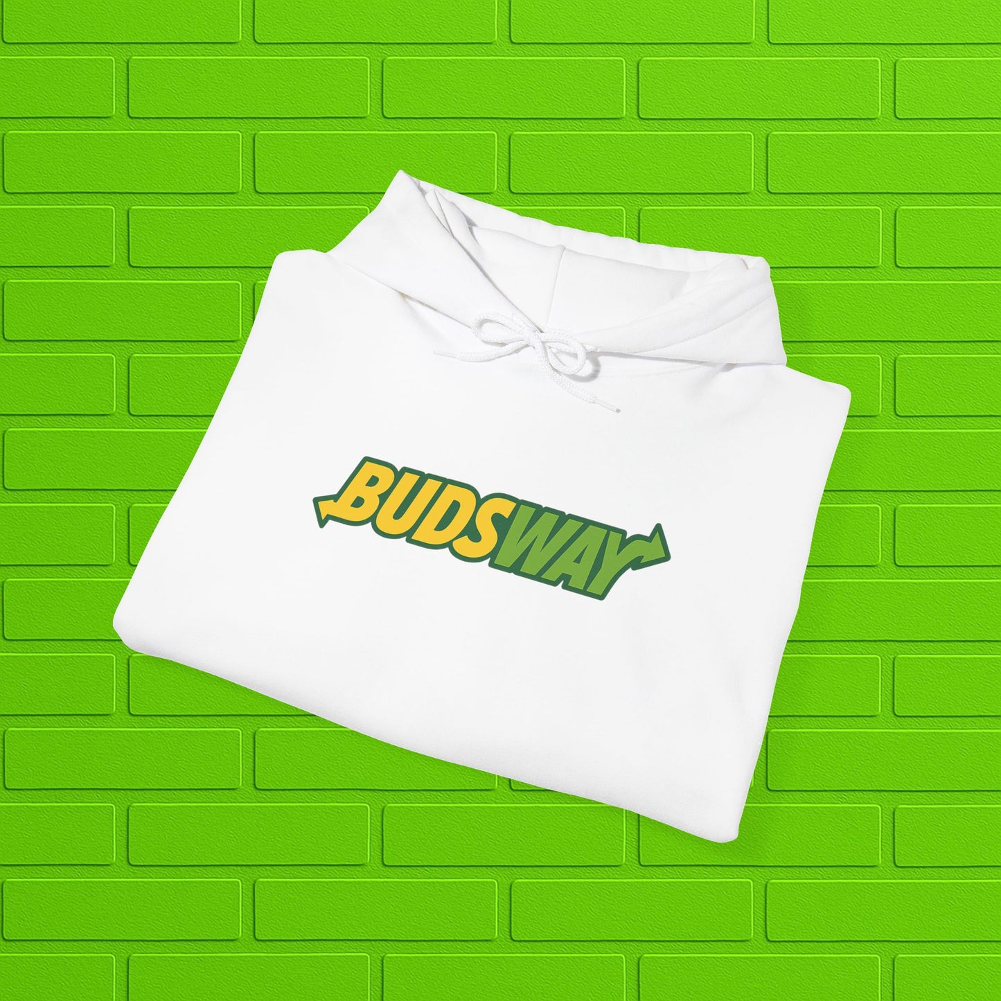 BUDSWAY Hoodie | Unisex Heavy Blend Sweatshirt | Streetwear Hoodie | Cozy Casual Pullover | Gift for Him or Her