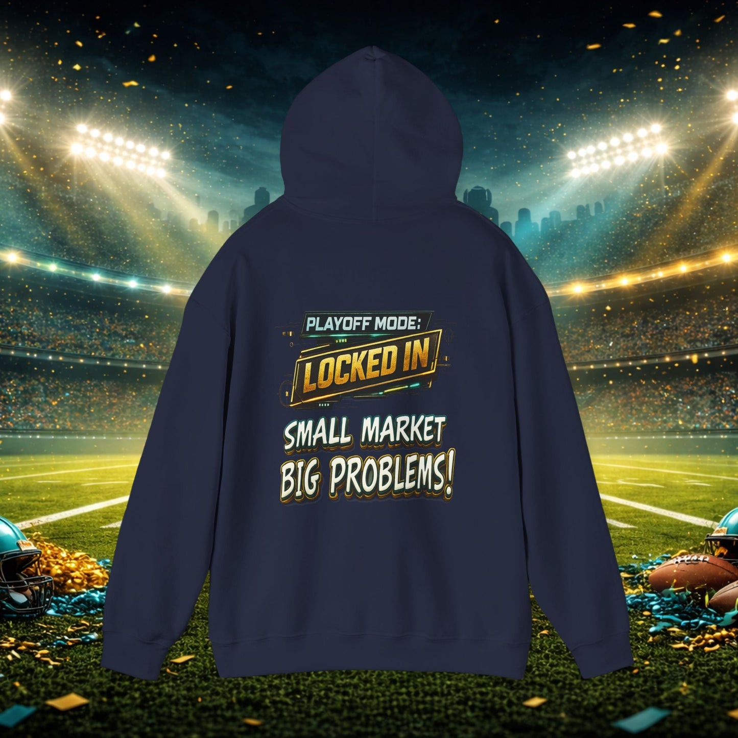 Duval vs All Y’all Hoodie — "Playoff Mode: Locked In" Football Fan Sweatshirt Printify
