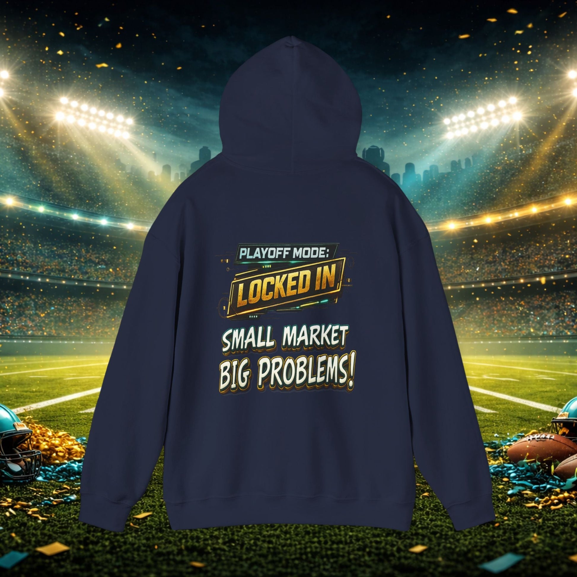 Duval vs All Y’all Hoodie — "Playoff Mode: Locked In" Football Fan Sweatshirt Printify