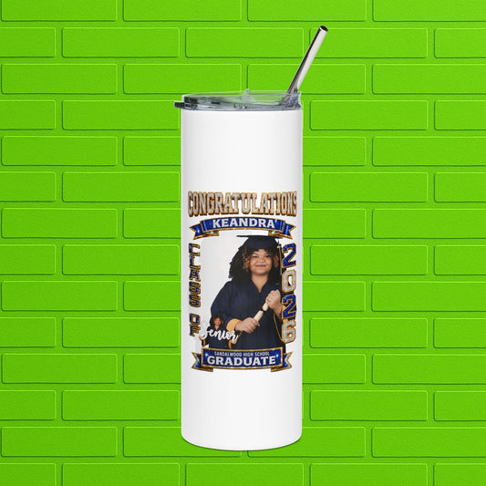 Graduation Photo 20oz Stainless Tumbler — Personalized 'Congratulations Graduate' Printify