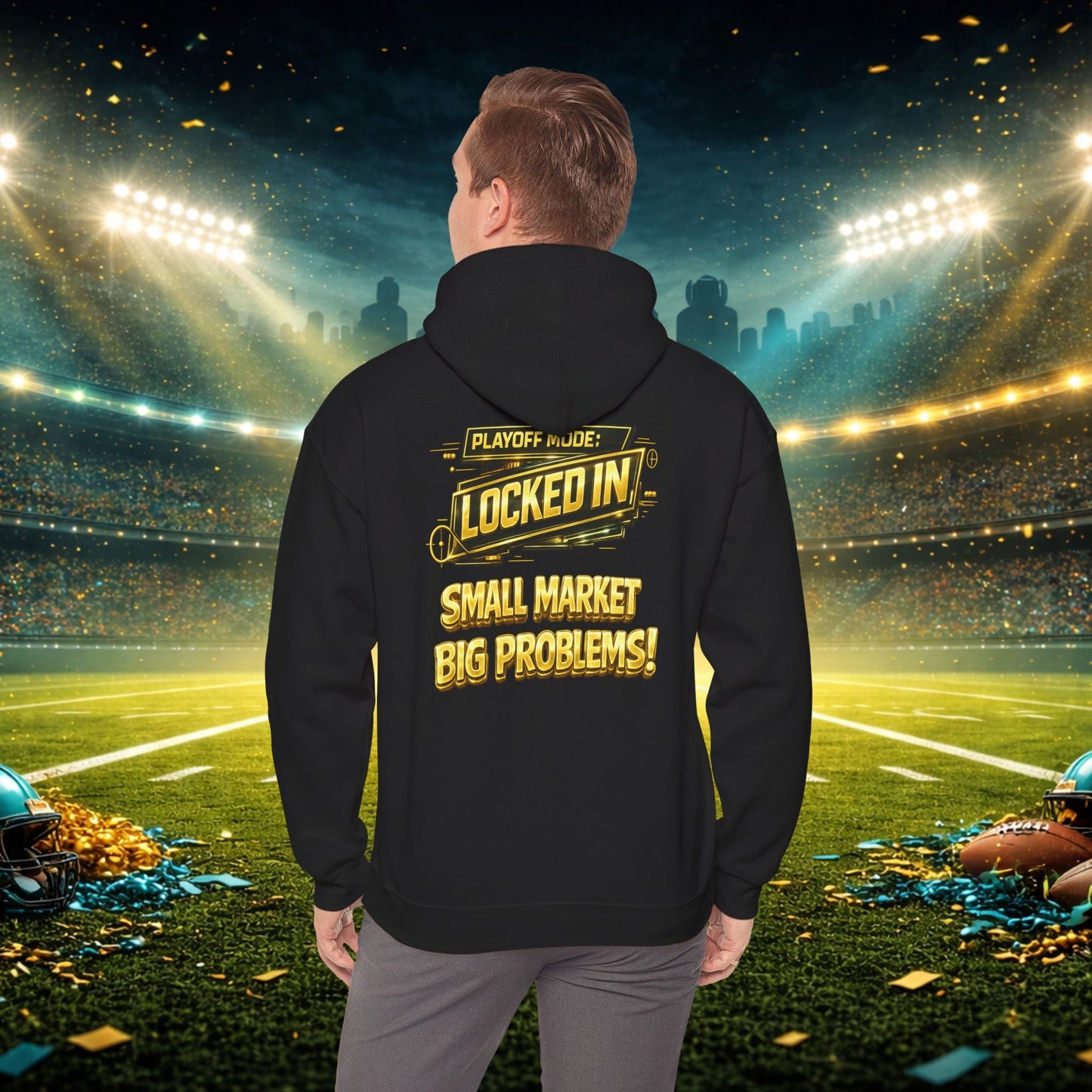 Duuval! Football Hoodie — "Locked In" Small Market Pride Sweatshirt Printify