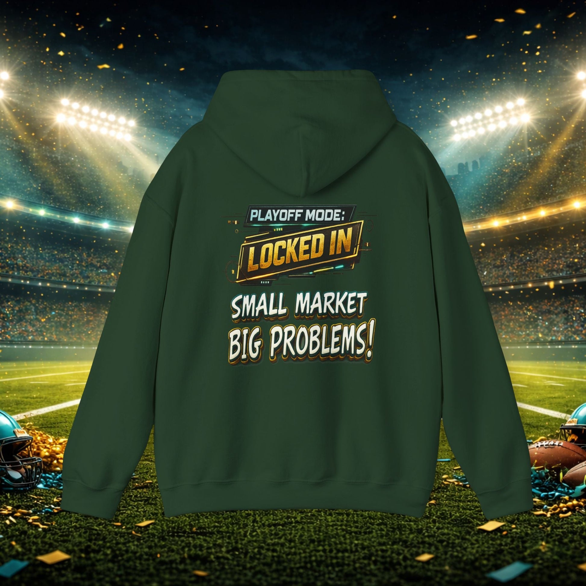 Duval vs All Y’all Hoodie — "Playoff Mode: Locked In" Football Fan Sweatshirt Printify
