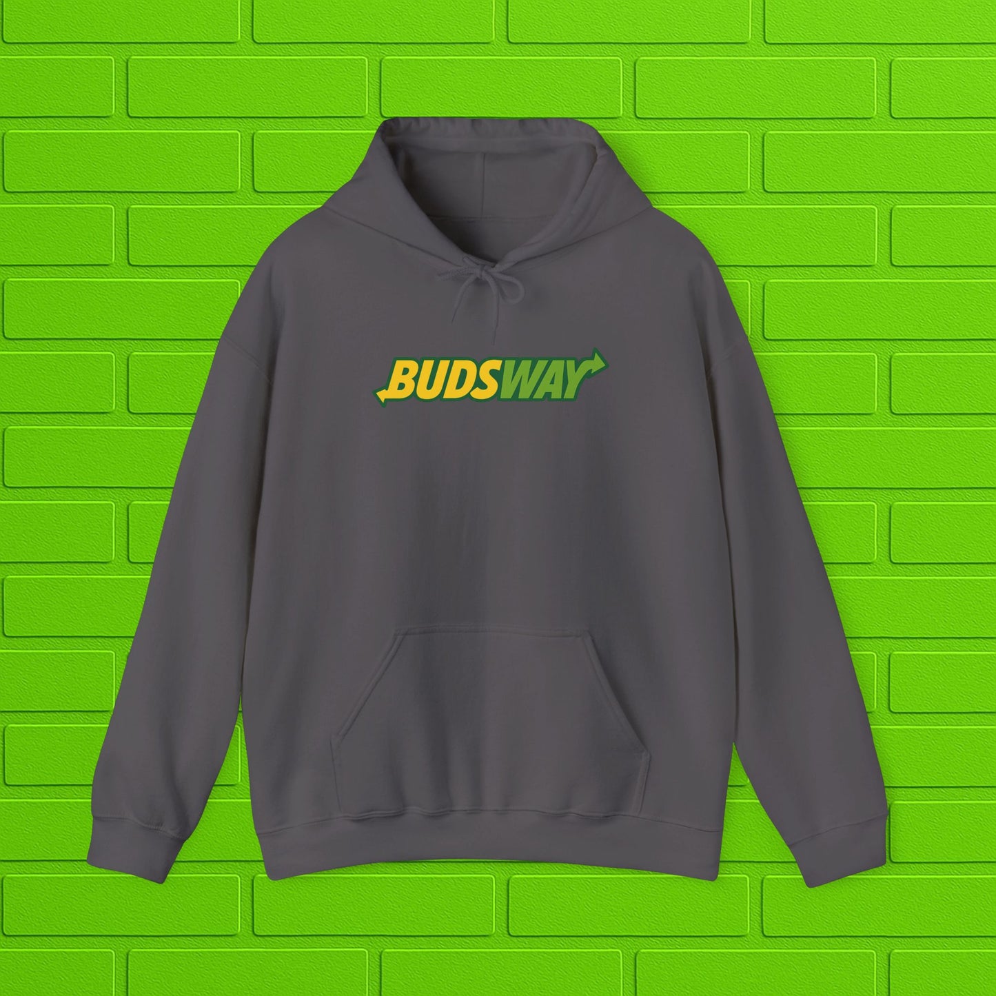 BUDSWAY Hoodie | Unisex Heavy Blend Sweatshirt | Streetwear Hoodie | Cozy Casual Pullover | Gift for Him or Her