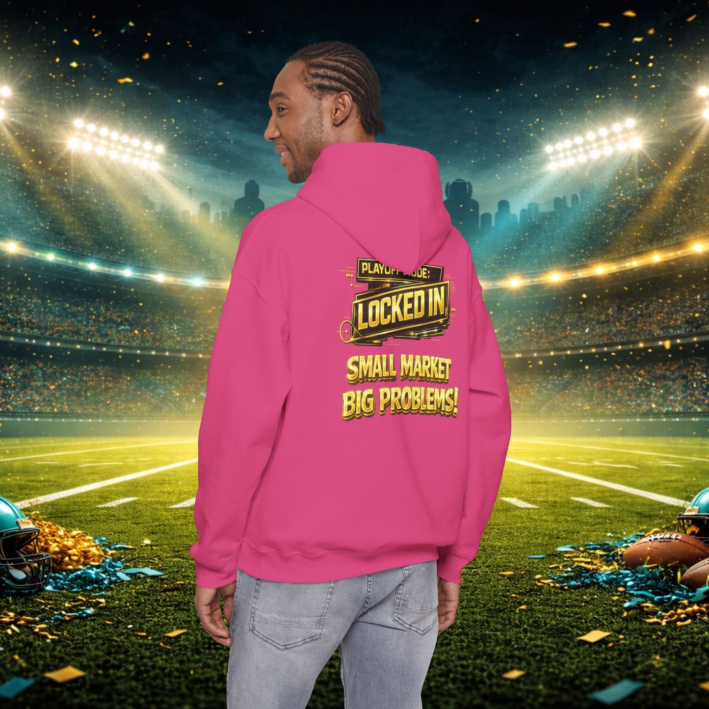 Duuval! Football Hoodie — "Locked In" Small Market Pride Sweatshirt Printify