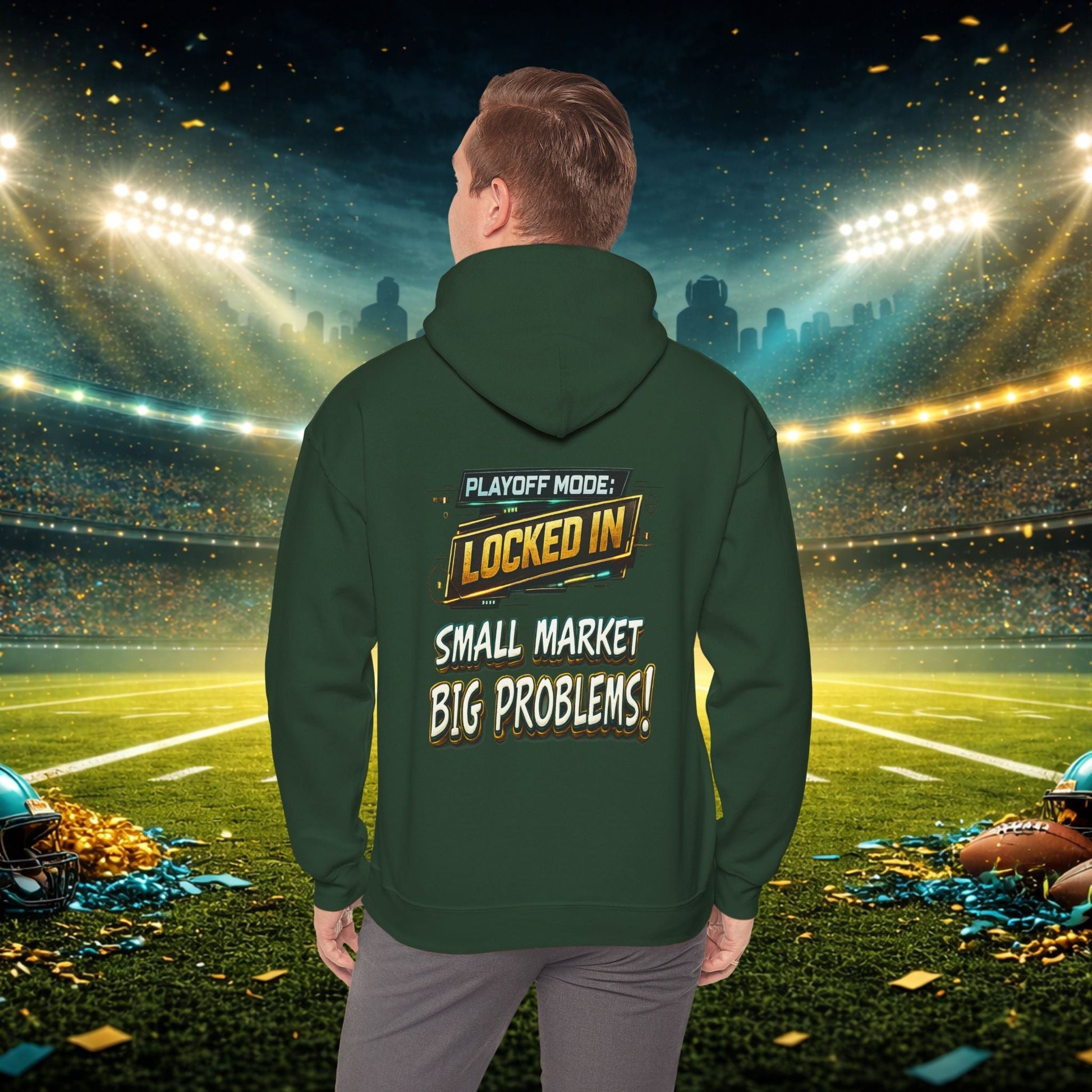 Duval vs All Y’all Hoodie — "Playoff Mode: Locked In" Football Fan Sweatshirt Printify