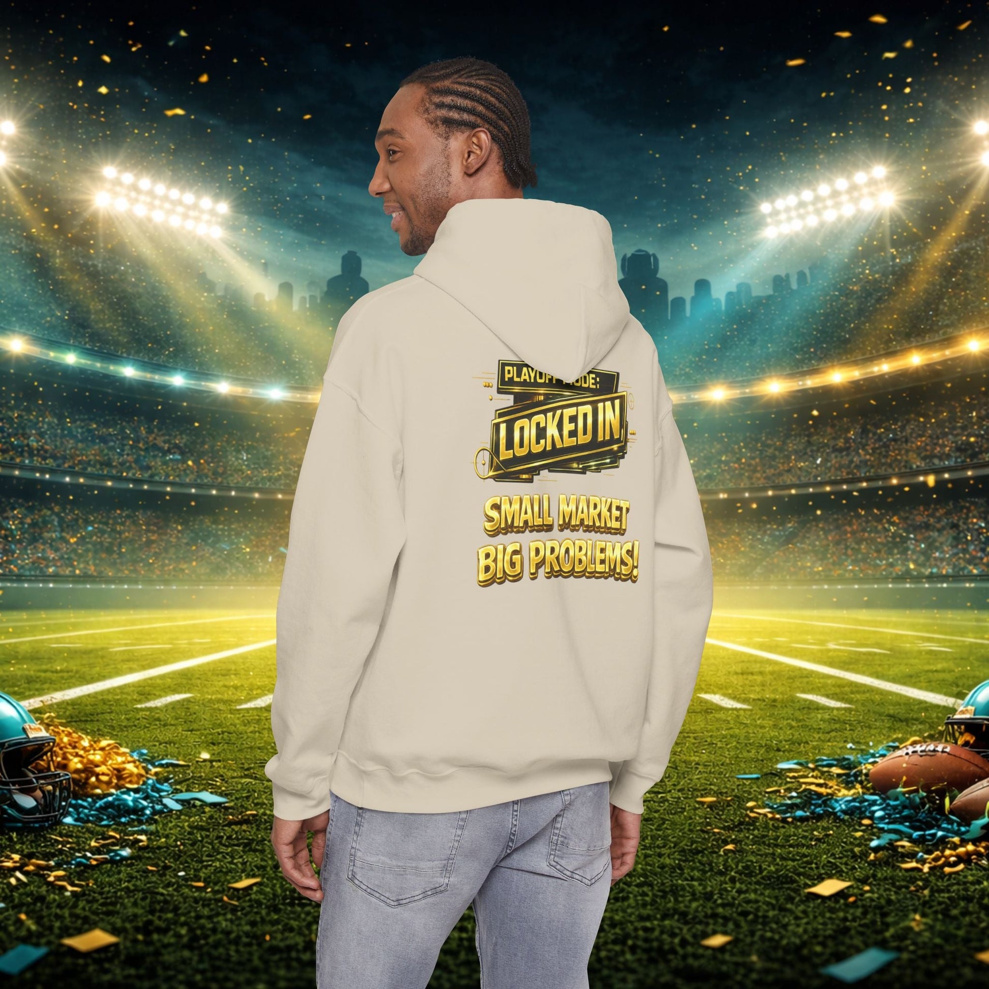 Duuval! Football Hoodie — "Locked In" Small Market Pride Sweatshirt Printify