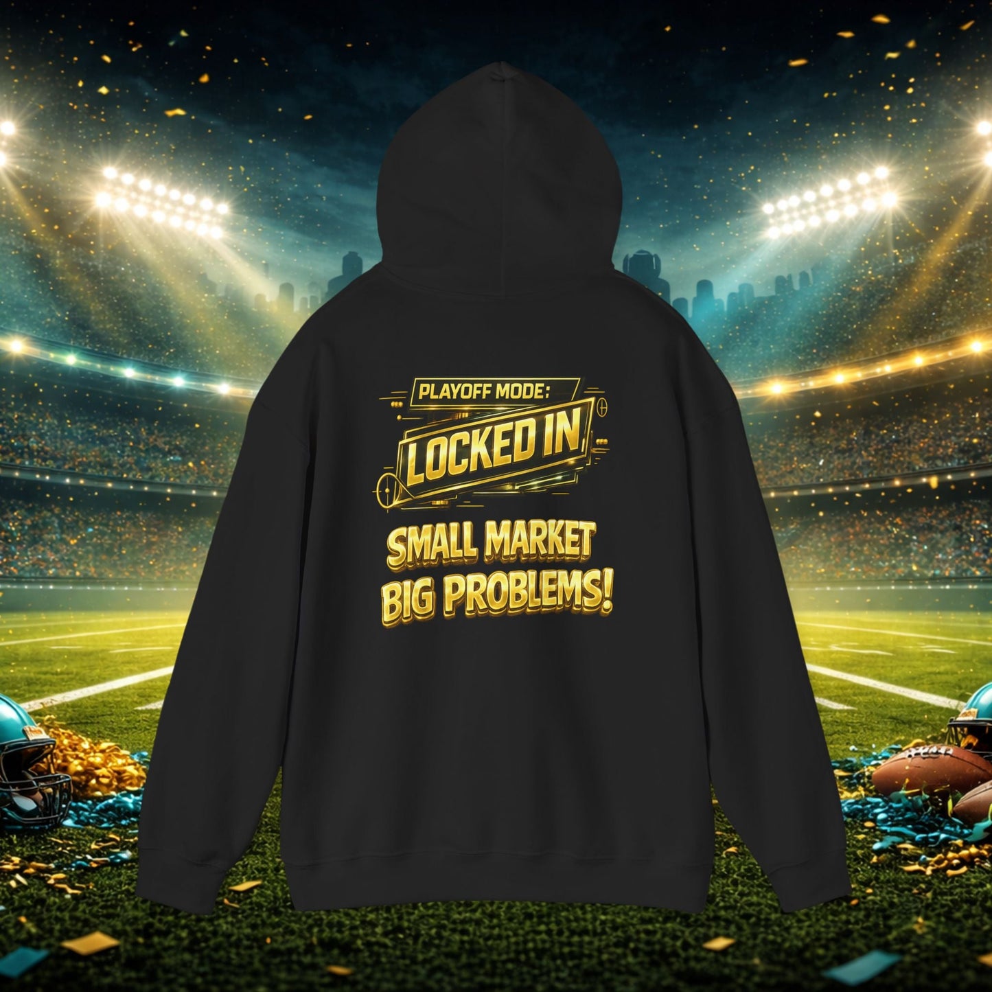 Duuval! Football Hoodie — "Locked In" Small Market Pride Sweatshirt Printify