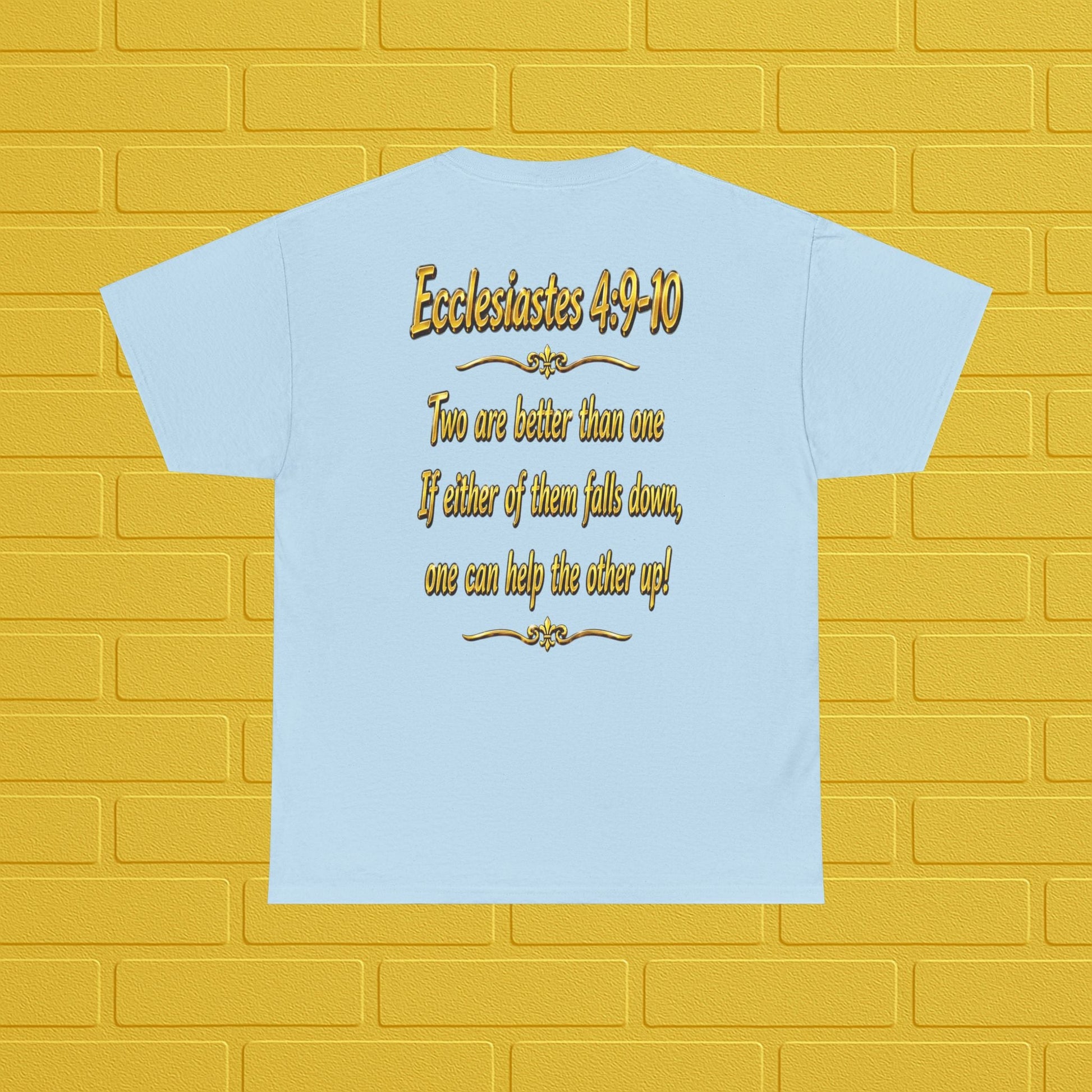 Birthday Tee — "Happy Birthday GLEN & GLENDA”! June 25 2026" with Ecclesiastes 4:9–10 Back Printify