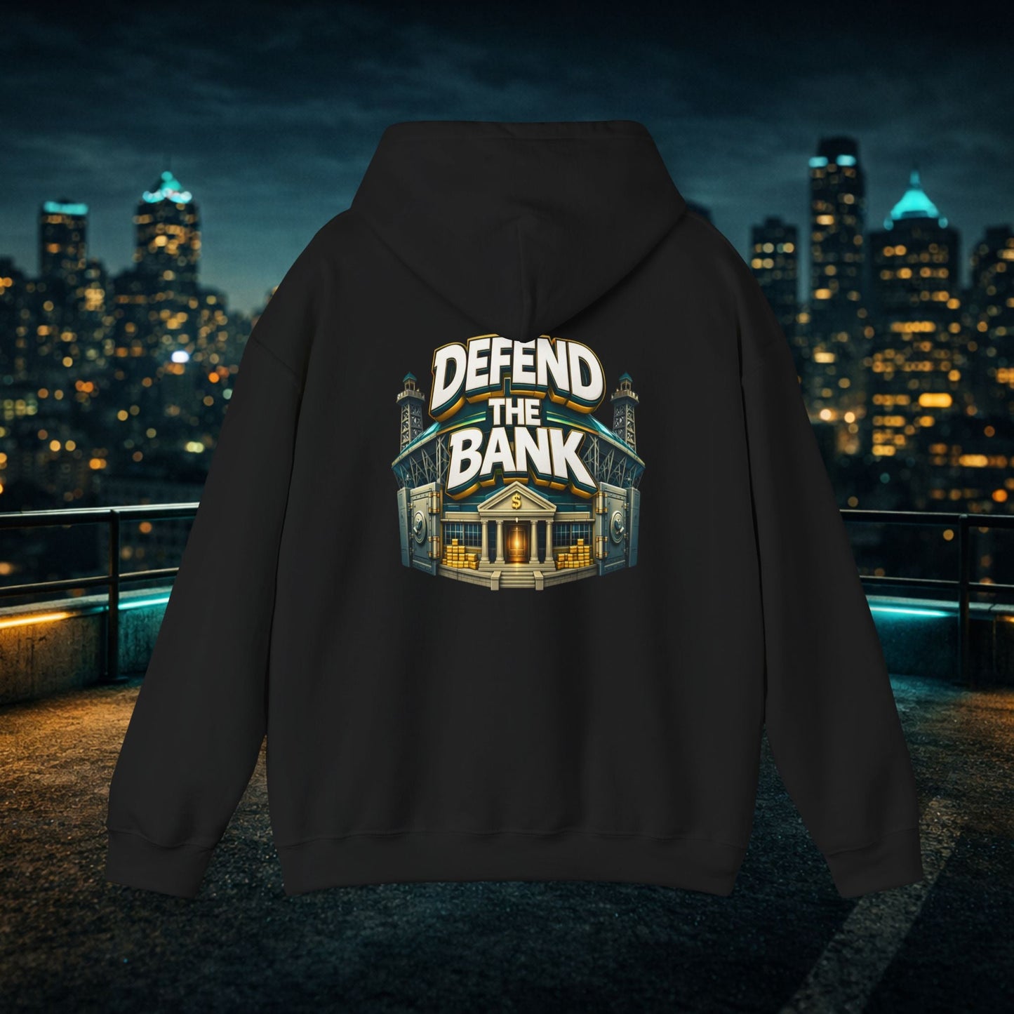 Duuuval Built Different / Defend The Bank Hoodie — Jacksonville Pride Graphic Hoodie Printify
