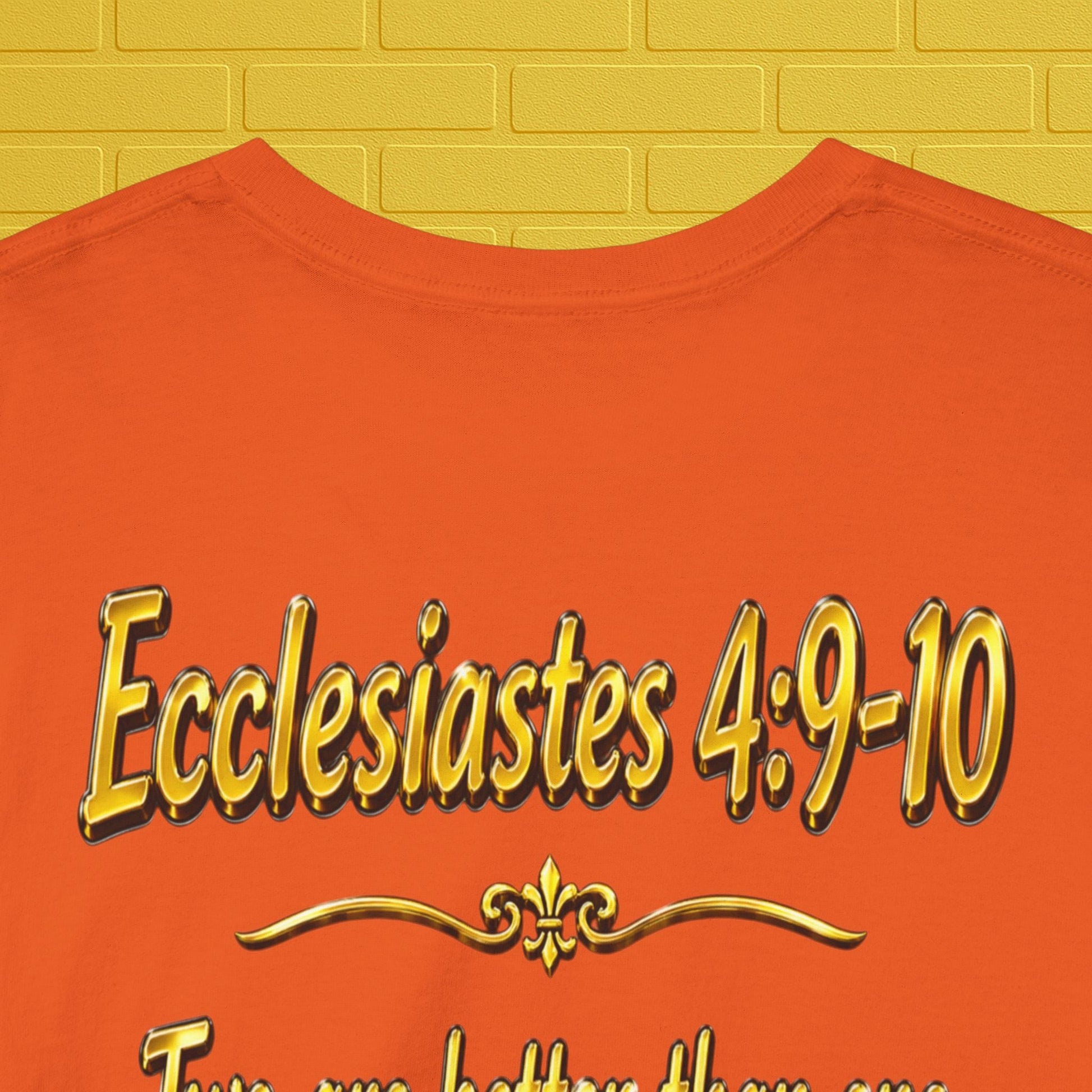 Birthday Tee — "Happy Birthday GLEN & GLENDA”! June 25 2026" with Ecclesiastes 4:9–10 Back Printify