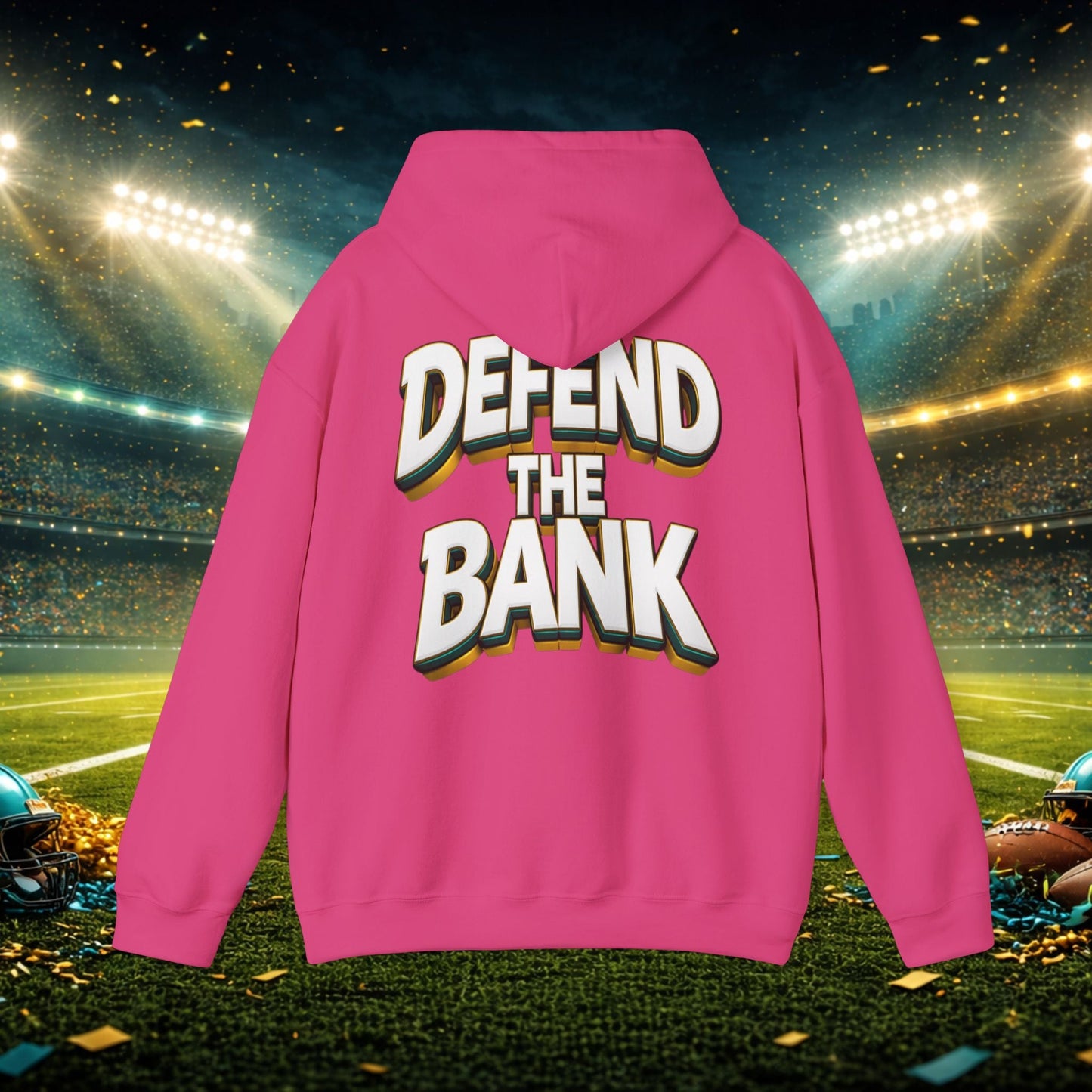 Defend The Bank Hoodie — "DUUUVAL vs EVERYBODY" Jacksonville Streetwear Hoodie Printify