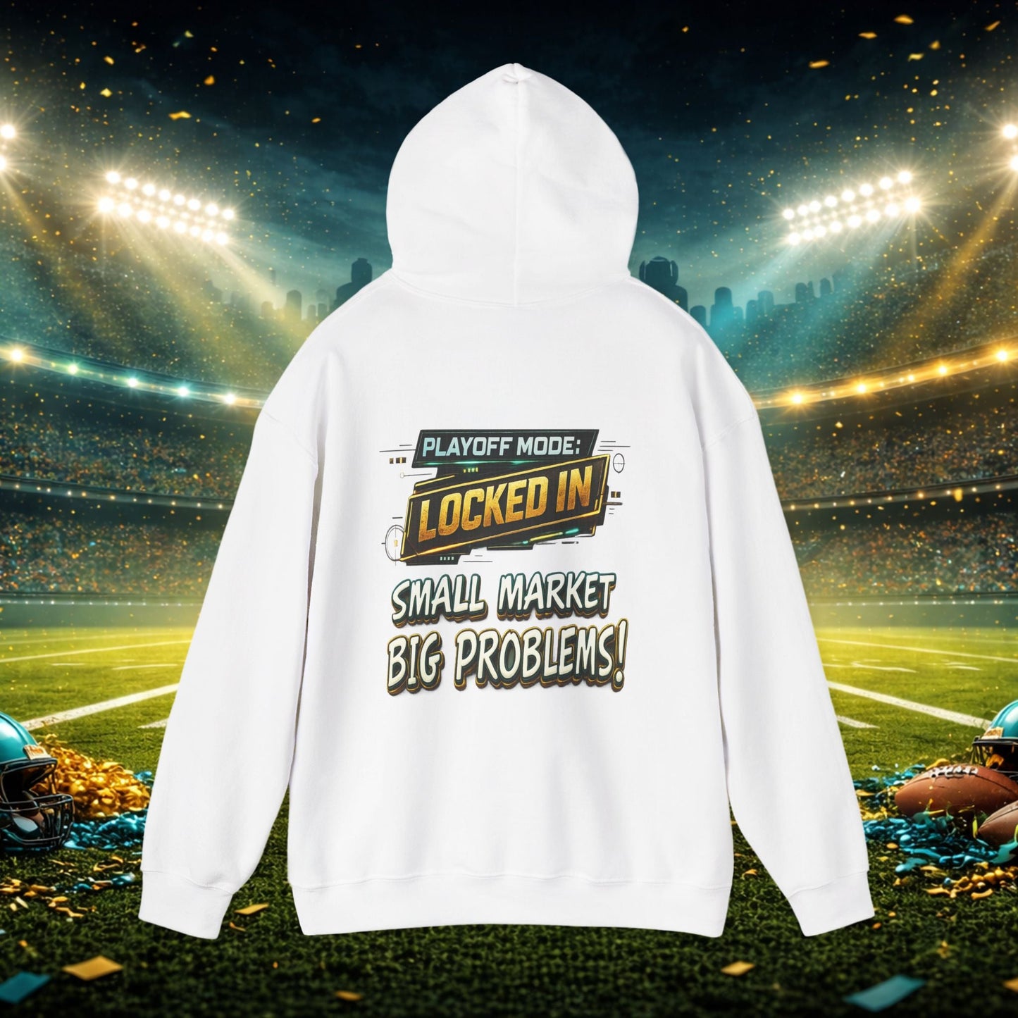 Duval vs All Y’all Hoodie — "Playoff Mode: Locked In" Football Fan Sweatshirt Printify
