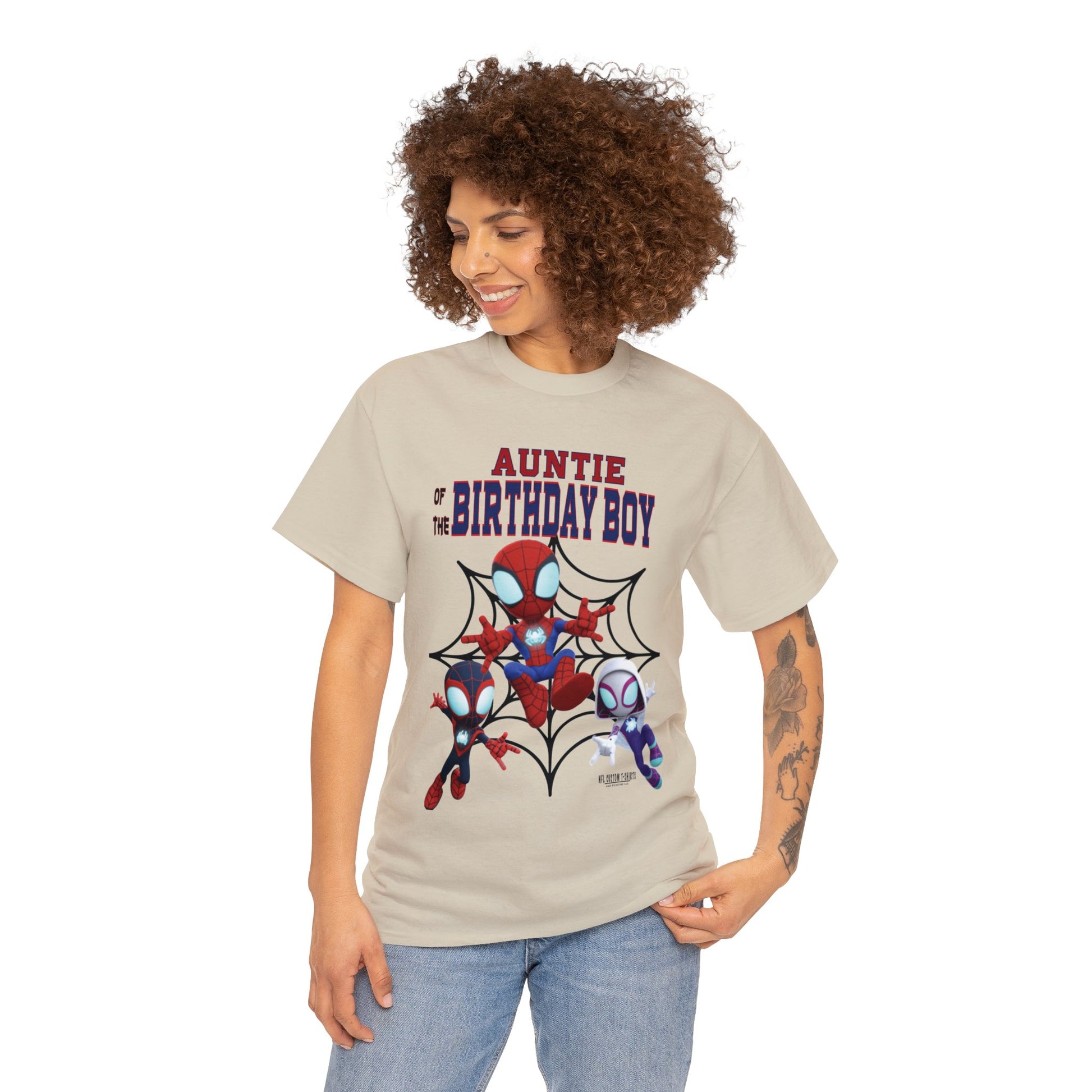 KJ BIRTHDAY AUNTIE Heavy Cotton Tee Printify