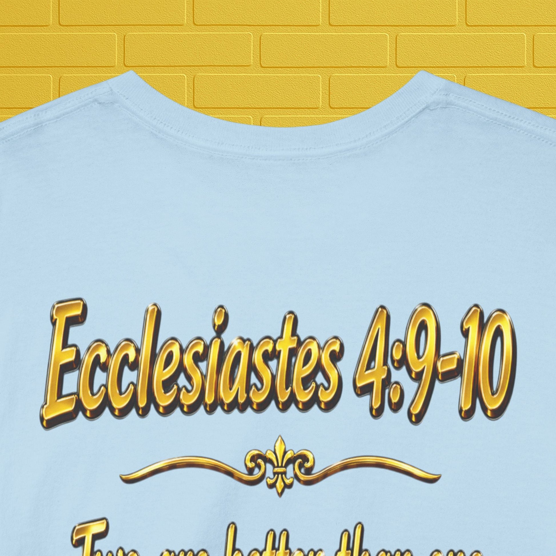 Birthday Tee — "Happy Birthday GLEN & GLENDA”! June 25 2026" with Ecclesiastes 4:9–10 Back Printify