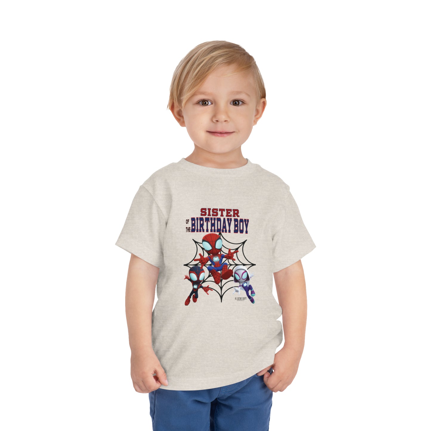 KJ BIRTHDAY SISTER Toddler Short Sleeve Tee Printify