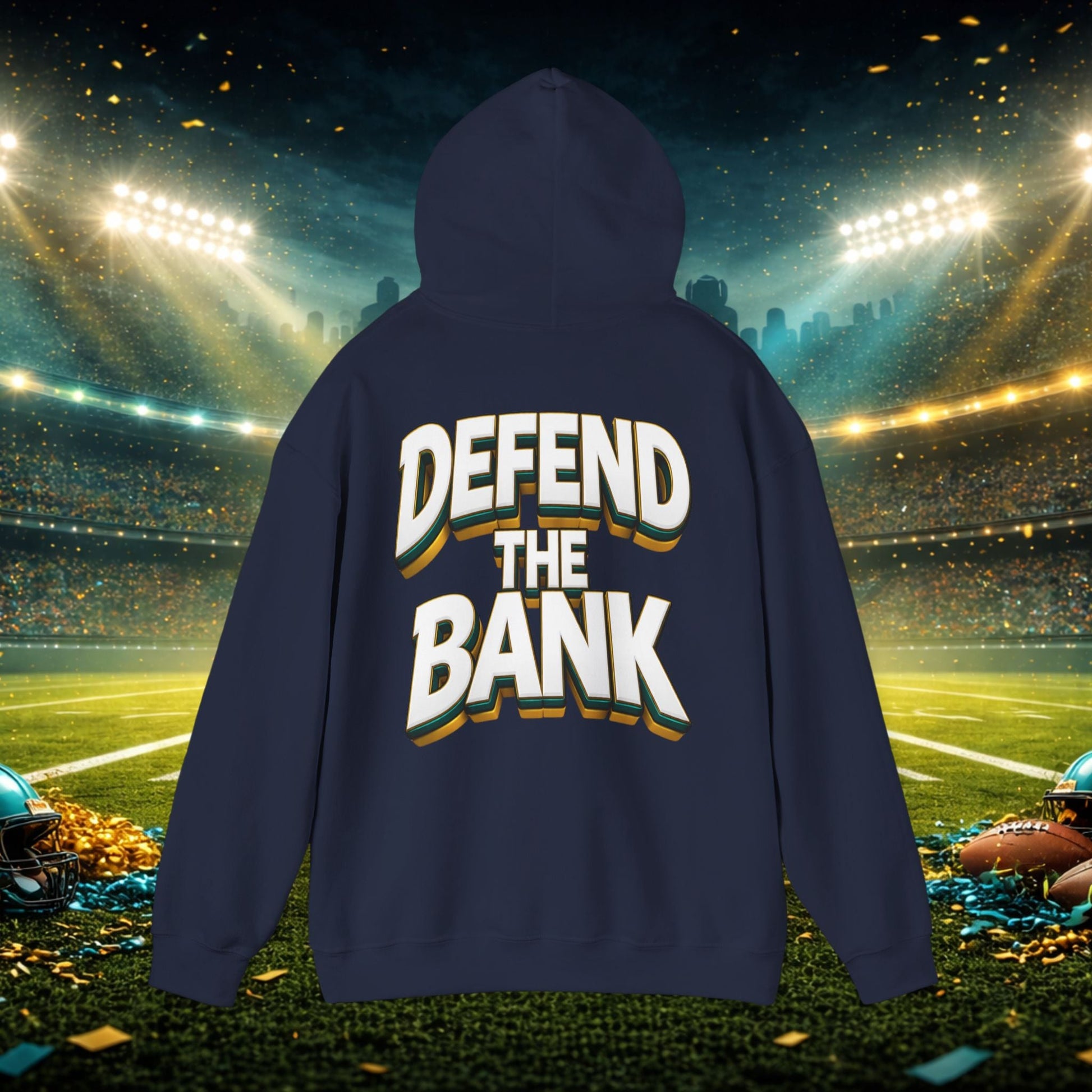 Defend The Bank Hoodie — "DUUUVAL vs EVERYBODY" Jacksonville Streetwear Hoodie Printify
