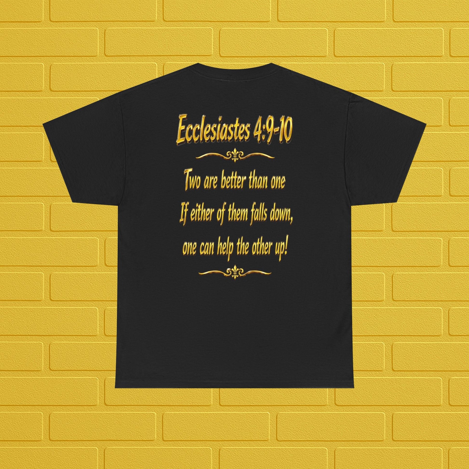 Birthday Tee — "Happy Birthday GLEN & GLENDA”! June 25 2026" with Ecclesiastes 4:9–10 Back Printify
