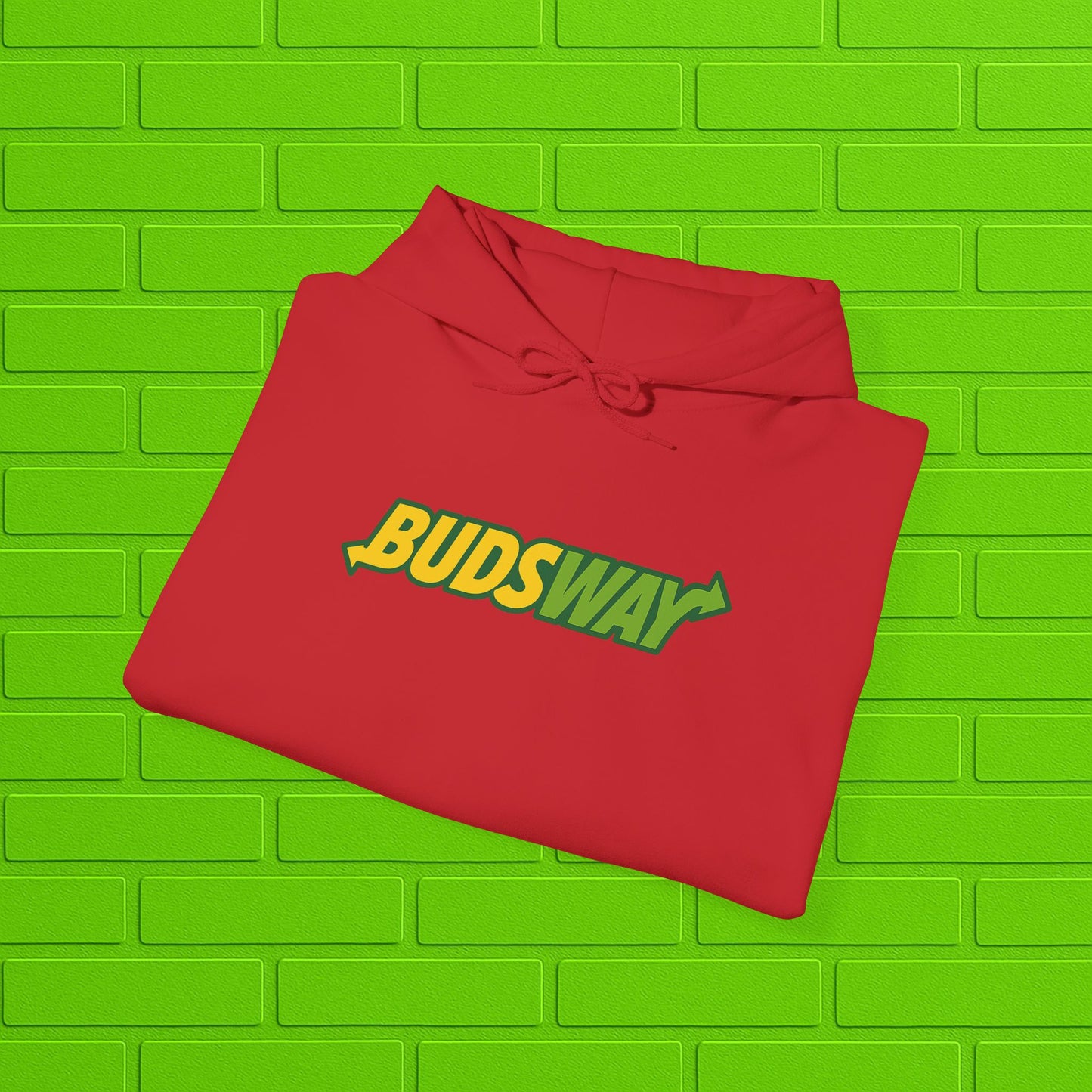 BUDSWAY Hoodie | Unisex Heavy Blend Sweatshirt | Streetwear Hoodie | Cozy Casual Pullover | Gift for Him or Her
