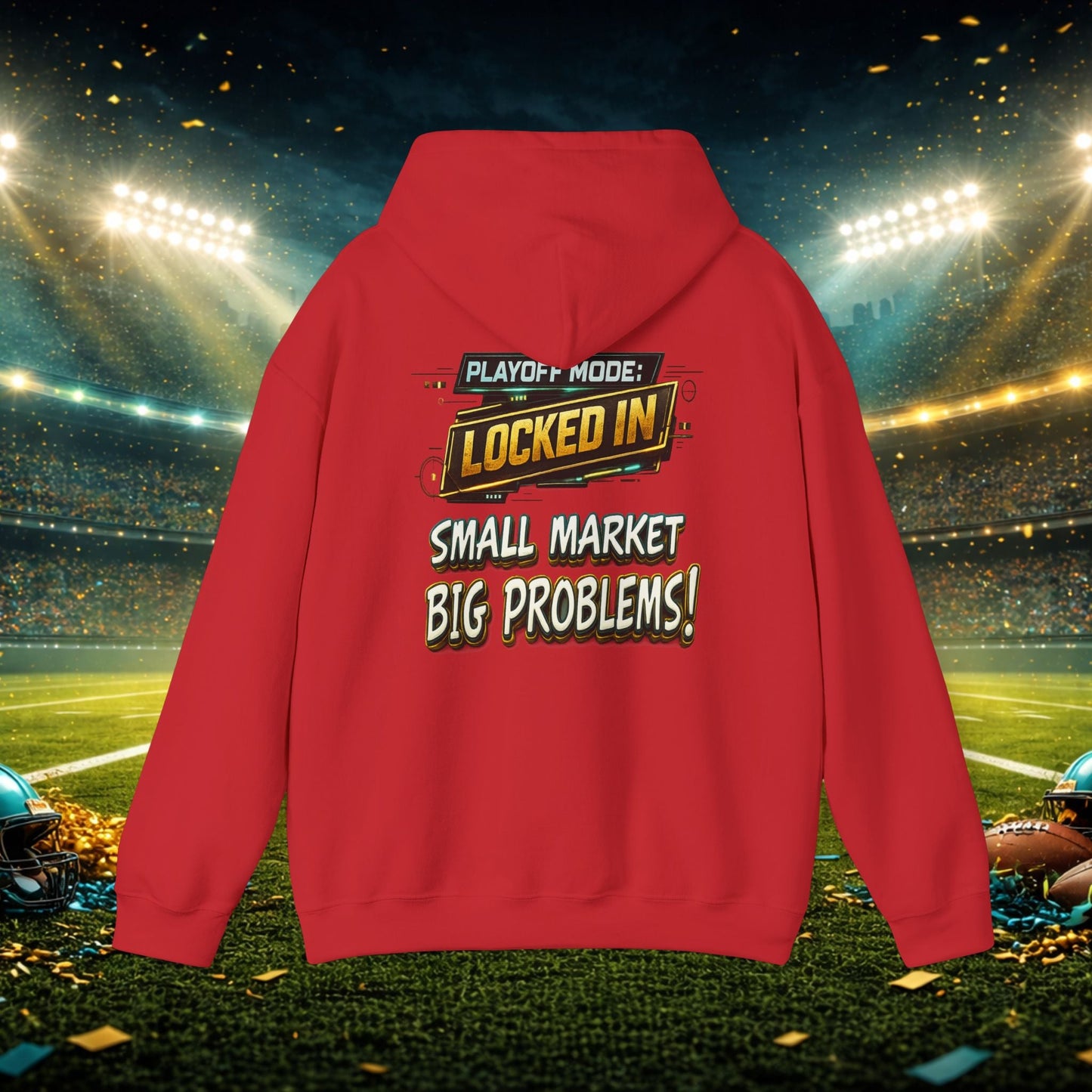 Duval vs All Y’all Hoodie — "Playoff Mode: Locked In" Football Fan Sweatshirt Printify