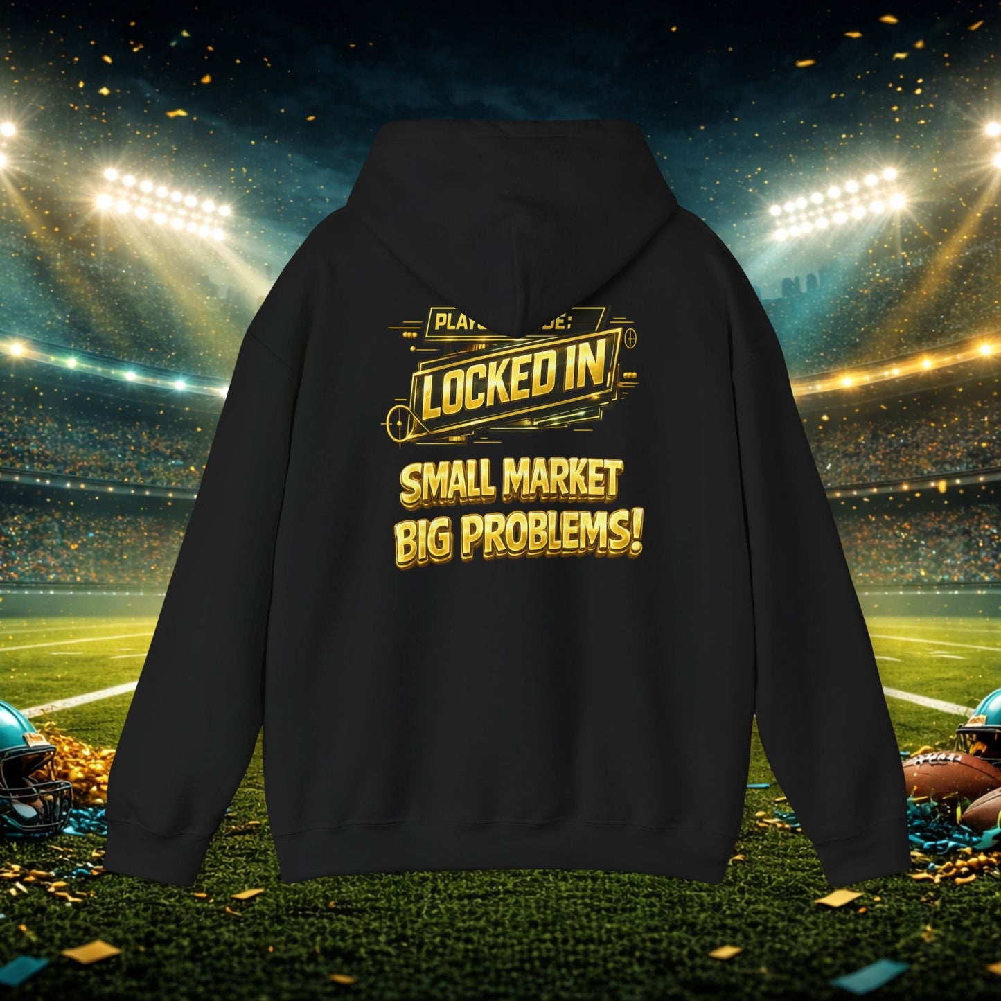 Duuval! Football Hoodie — "Locked In" Small Market Pride Sweatshirt Printify