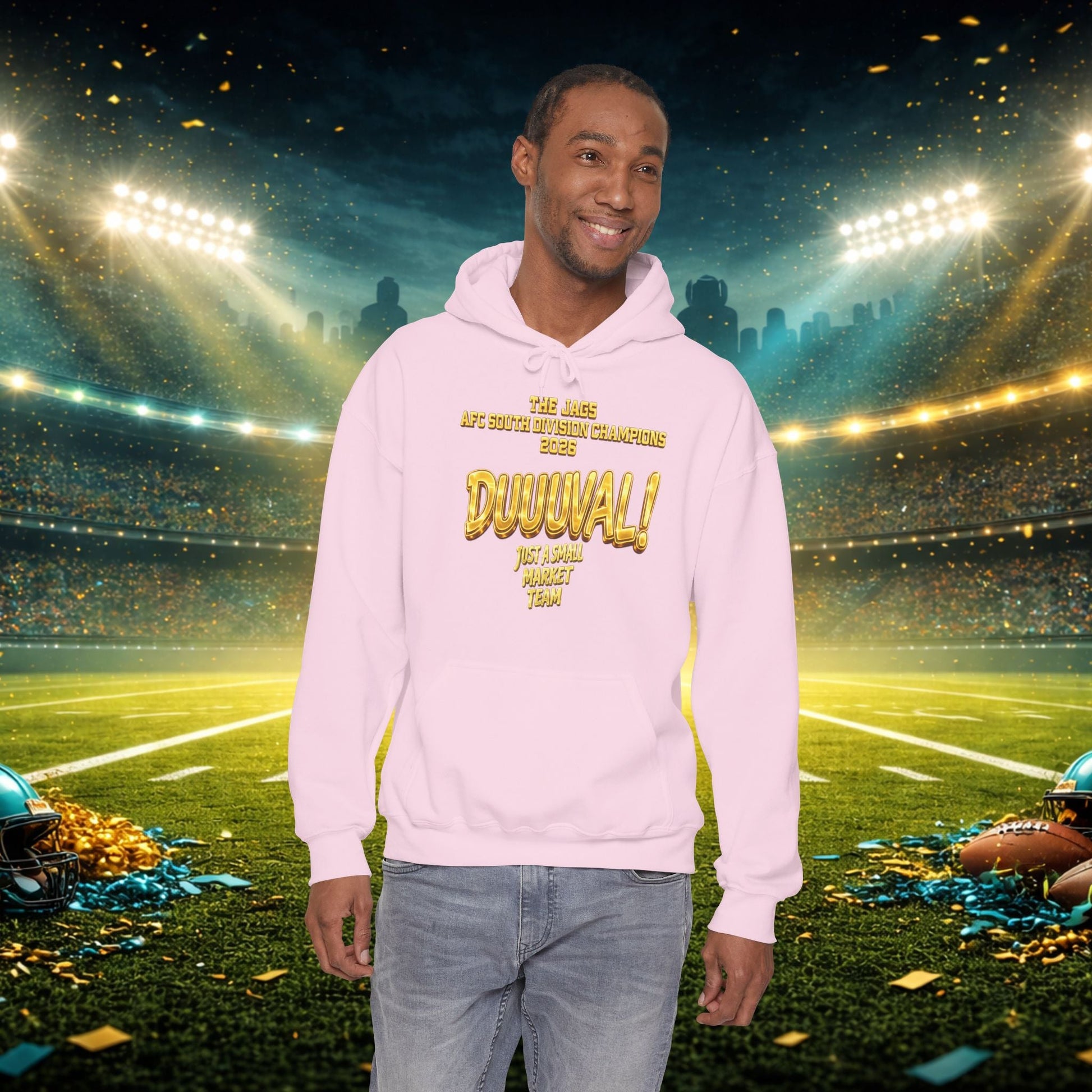 Duuval! Football Hoodie — "Locked In" Small Market Pride Sweatshirt Printify