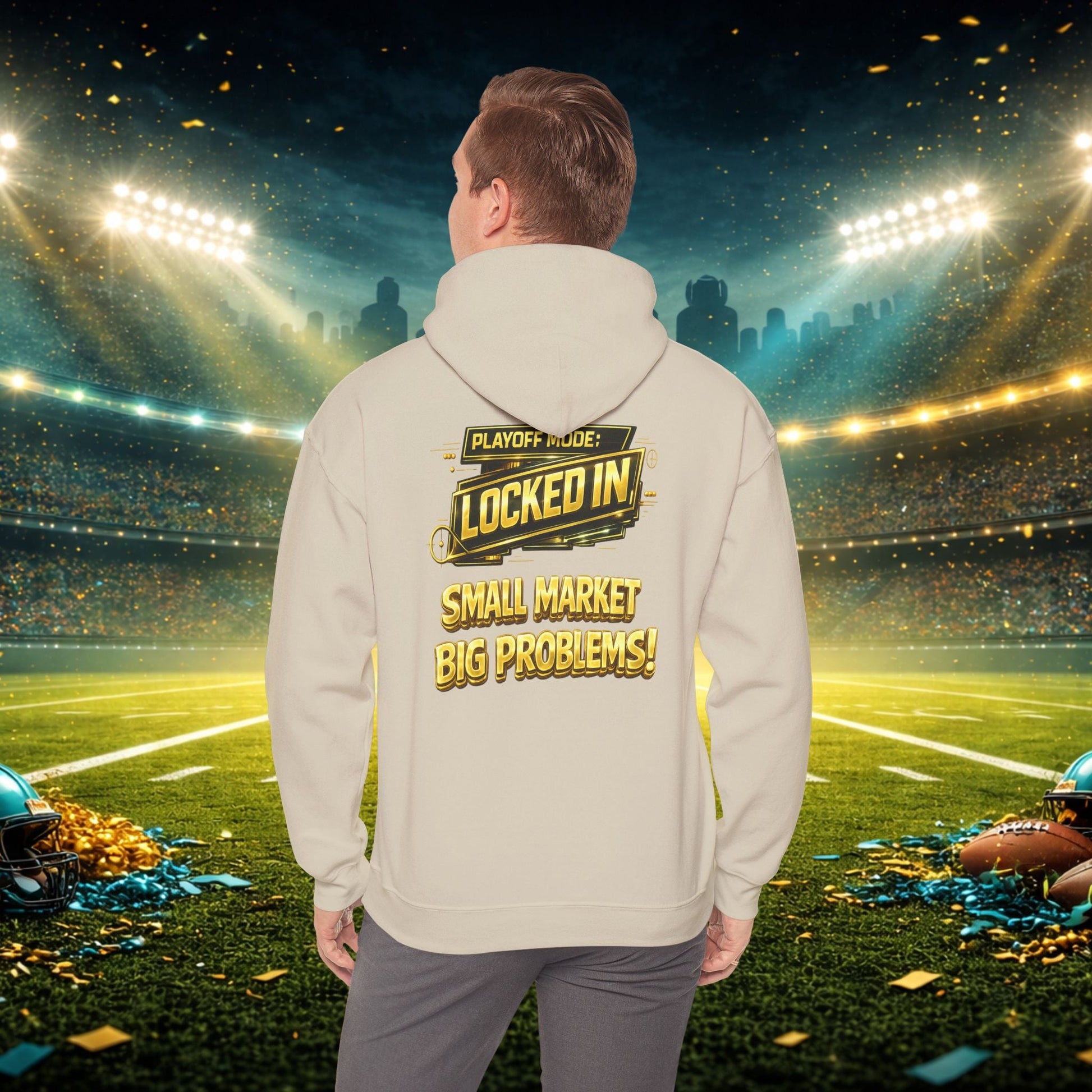 Duuval! Football Hoodie — "Locked In" Small Market Pride Sweatshirt Printify