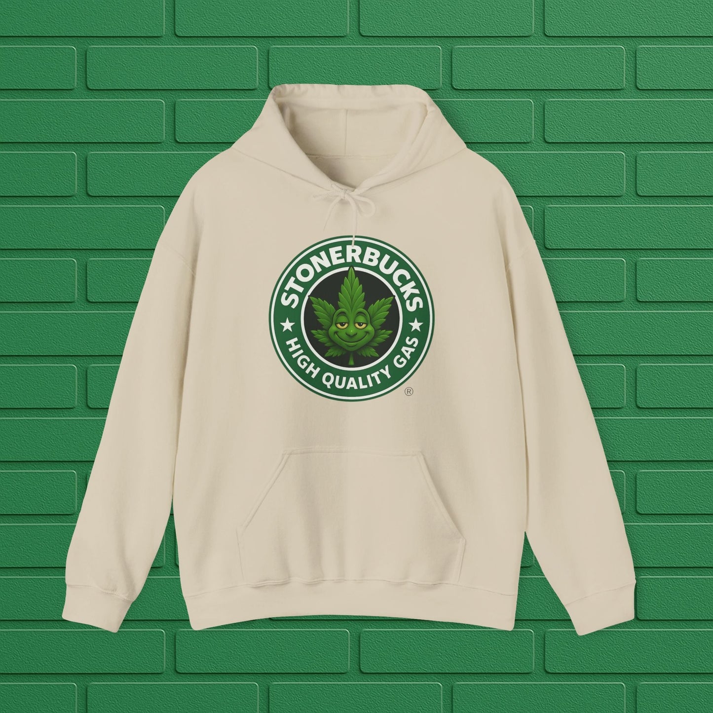 Stonerbucks Hoodie, High-Quality Gas Sweatshirt, Cannabis Apparel, Unisex Pullover, 420 Gift, Streetwear Fashion Printify