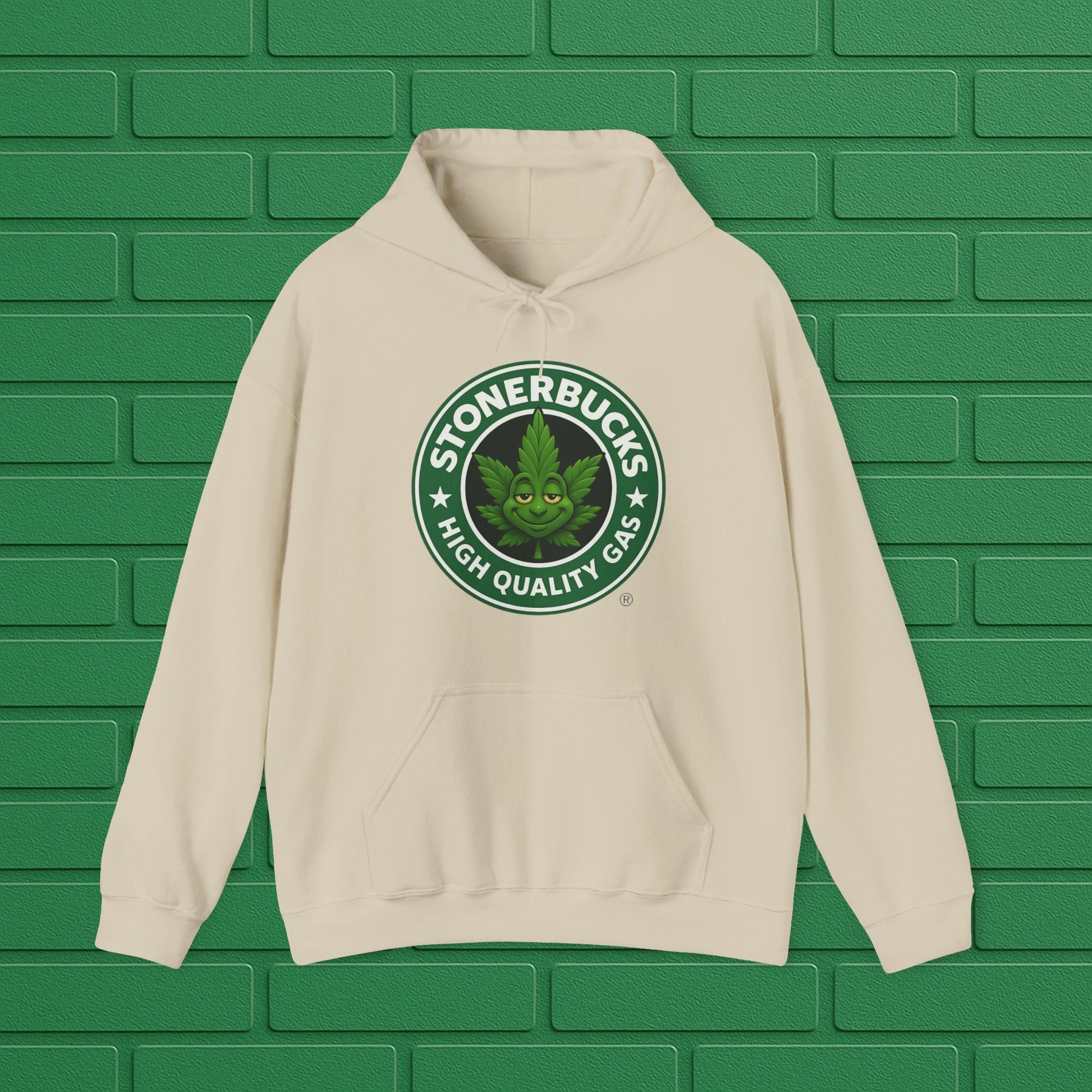 Stonerbucks Hoodie, High-Quality Gas Sweatshirt, Cannabis Apparel, Unisex Pullover, 420 Gift, Streetwear Fashion Printify
