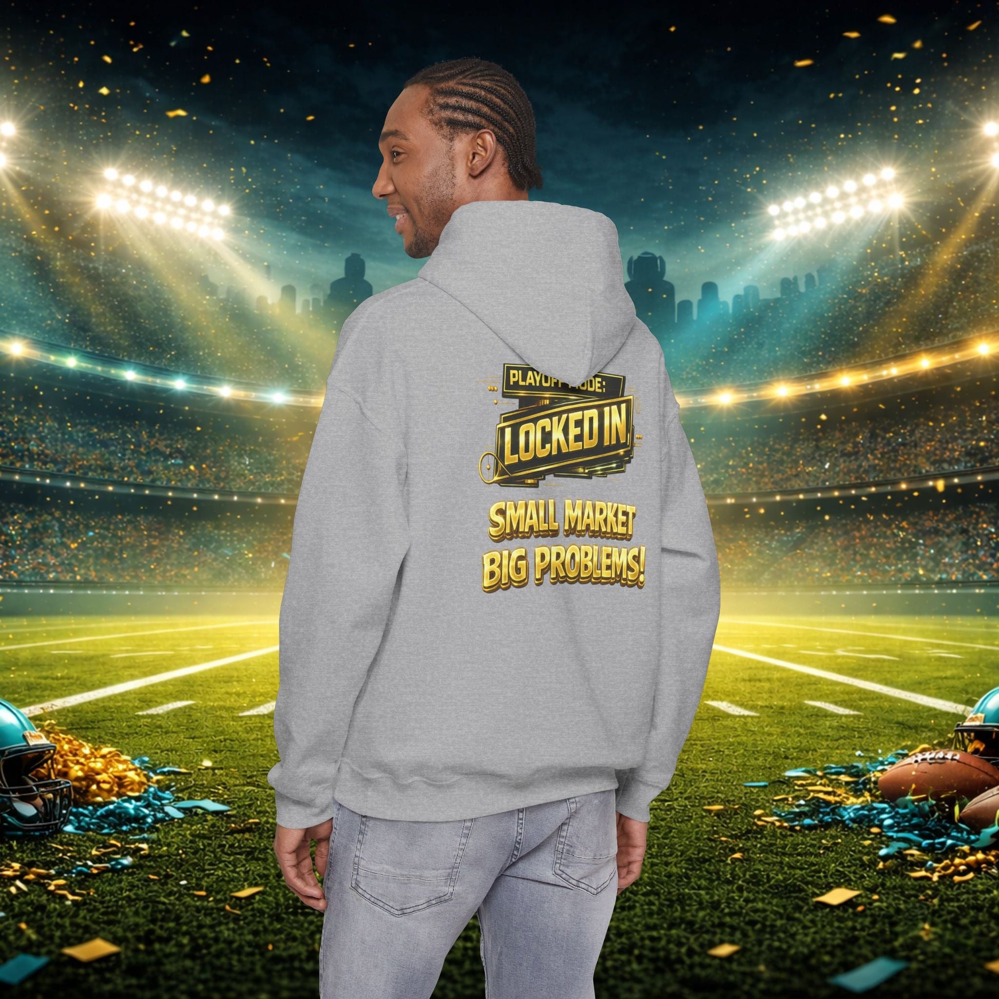 Duuval! Football Hoodie — "Locked In" Small Market Pride Sweatshirt Printify