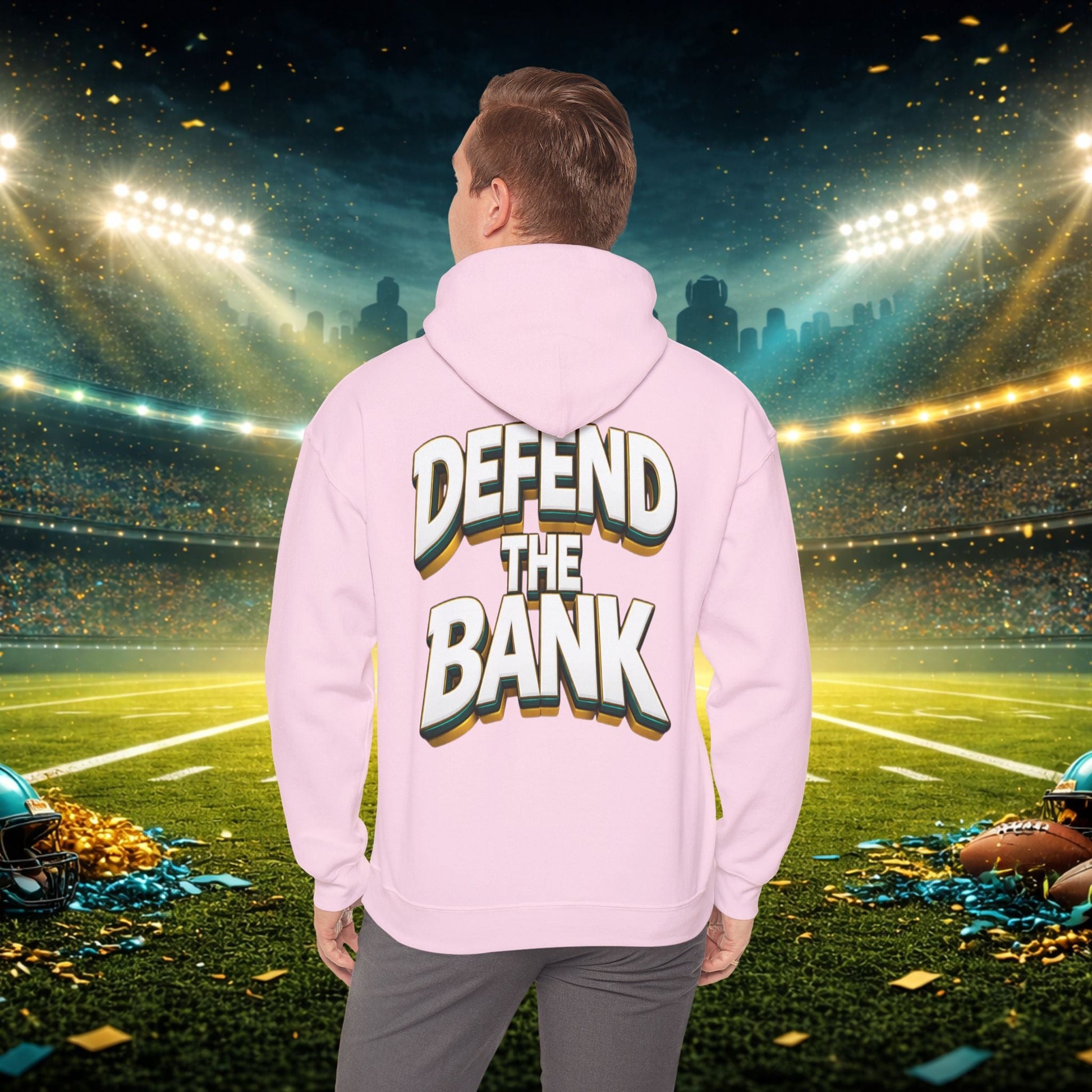 Defend The Bank Hoodie — "DUUUVAL vs EVERYBODY" Jacksonville Streetwear Hoodie Printify