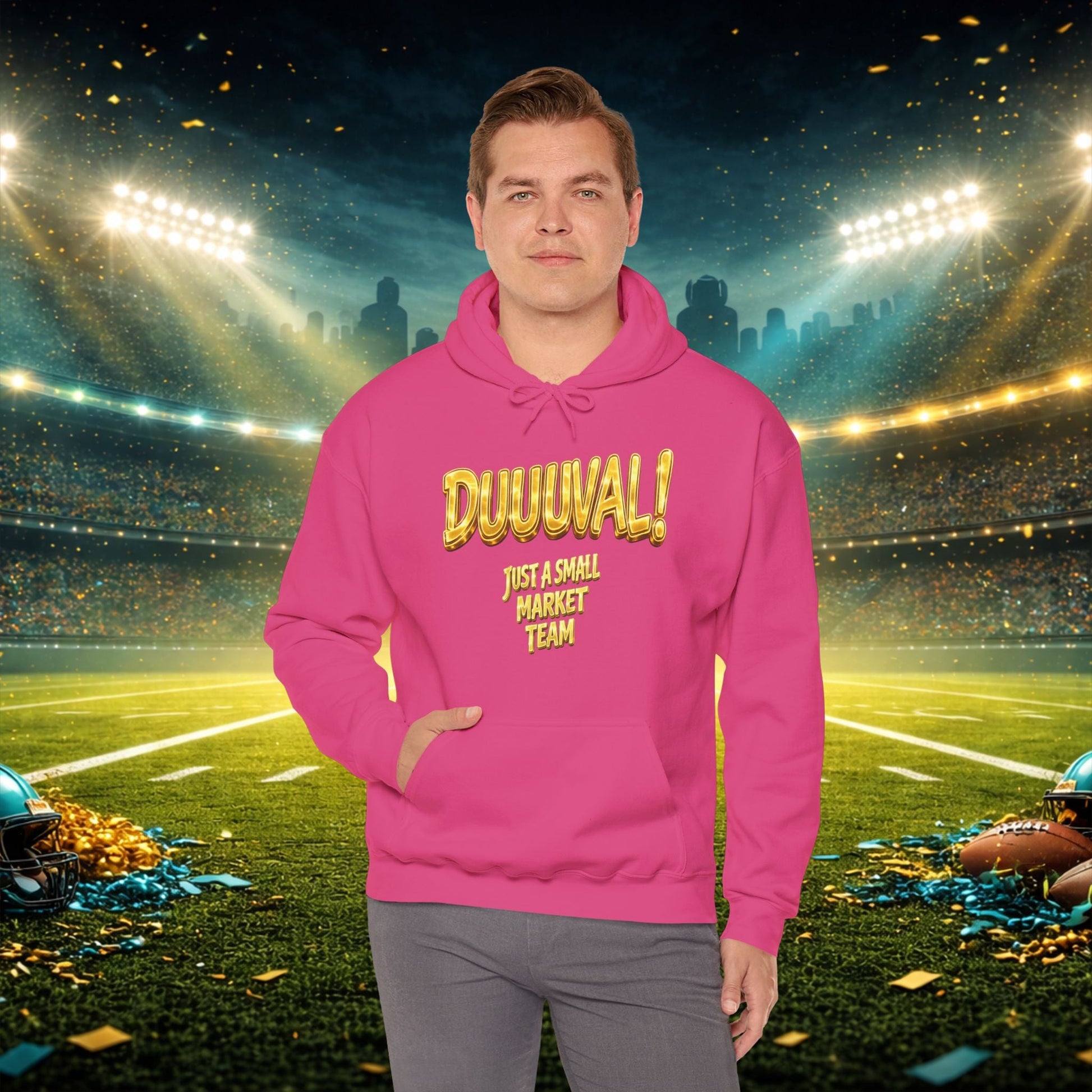 Duuval! Football Hoodie — "Locked In" Small Market Pride Sweatshirt Printify