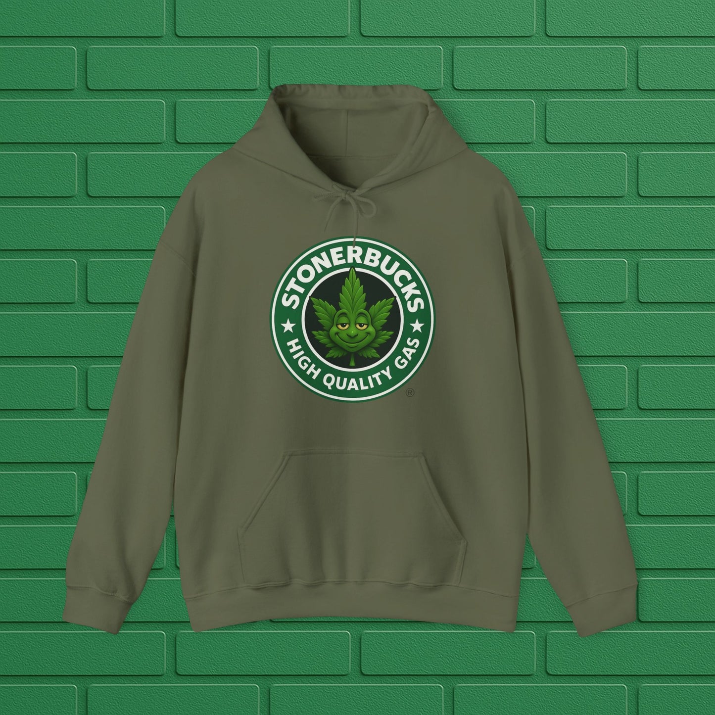 Stonerbucks Hoodie, High-Quality Gas Sweatshirt, Cannabis Apparel, Unisex Pullover, 420 Gift, Streetwear Fashion