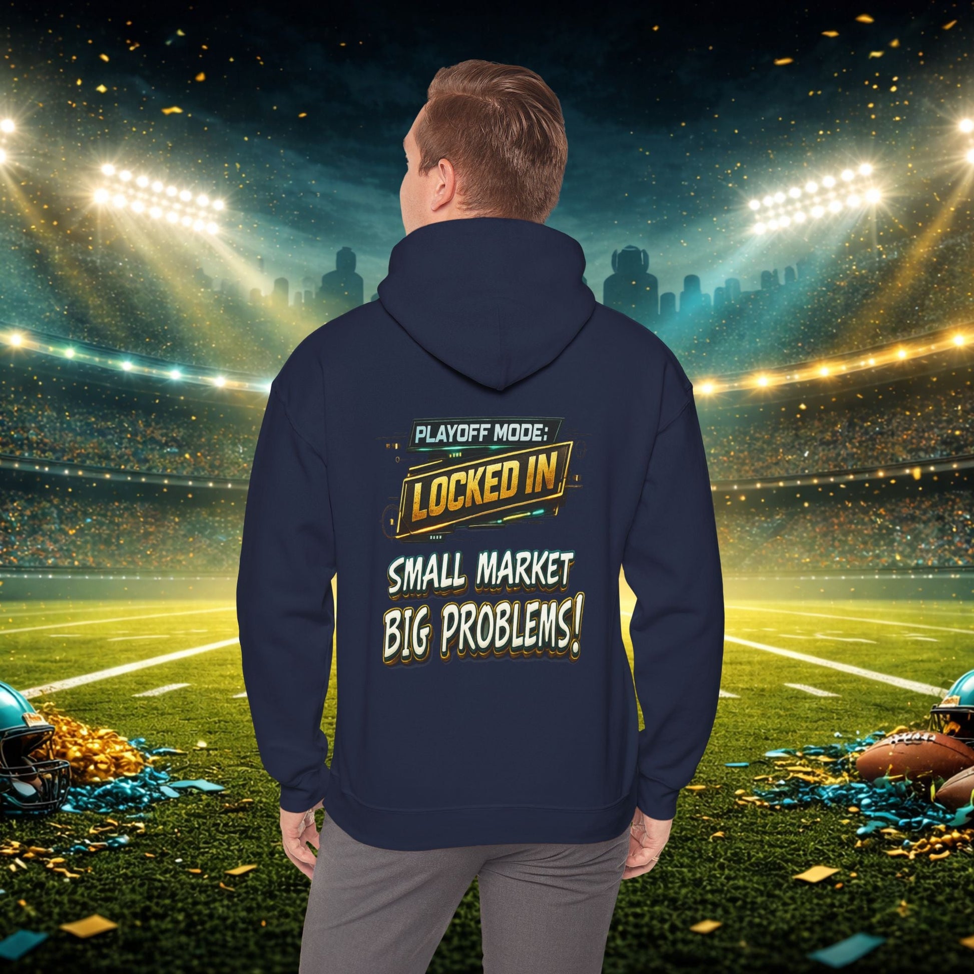 Duval vs All Y’all Hoodie — "Playoff Mode: Locked In" Football Fan Sweatshirt Printify