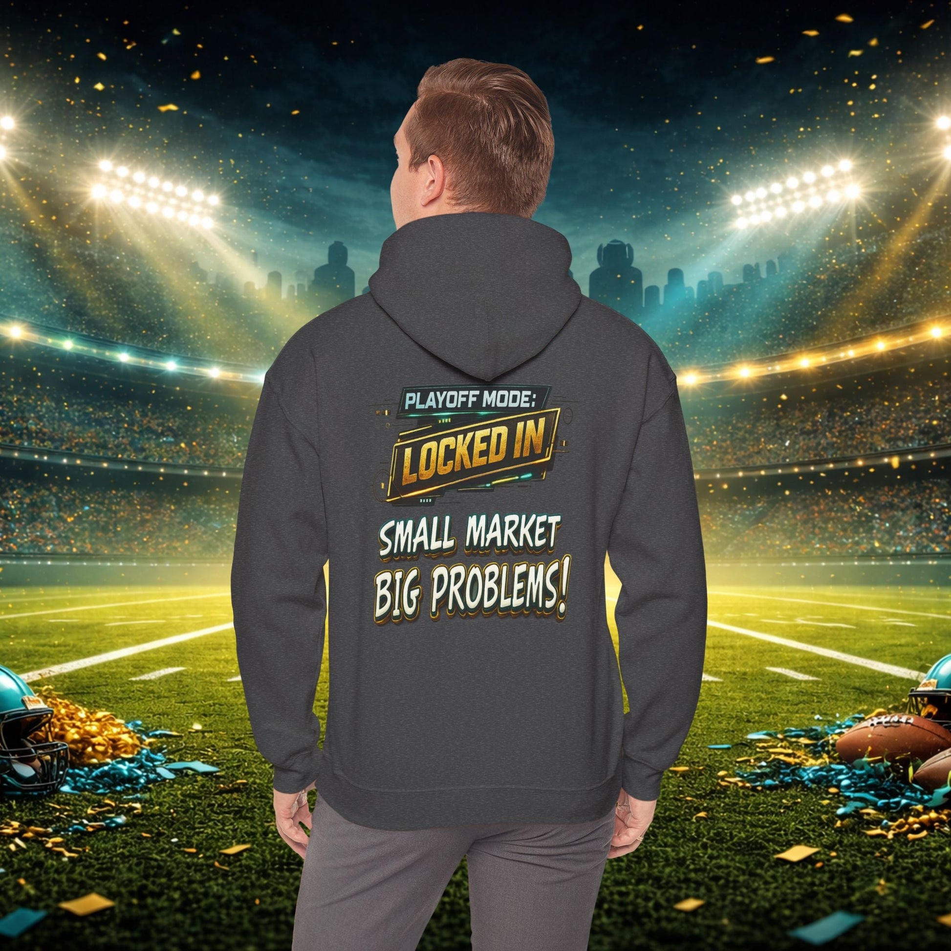 Duval vs All Y’all Hoodie — "Playoff Mode: Locked In" Football Fan Sweatshirt Printify