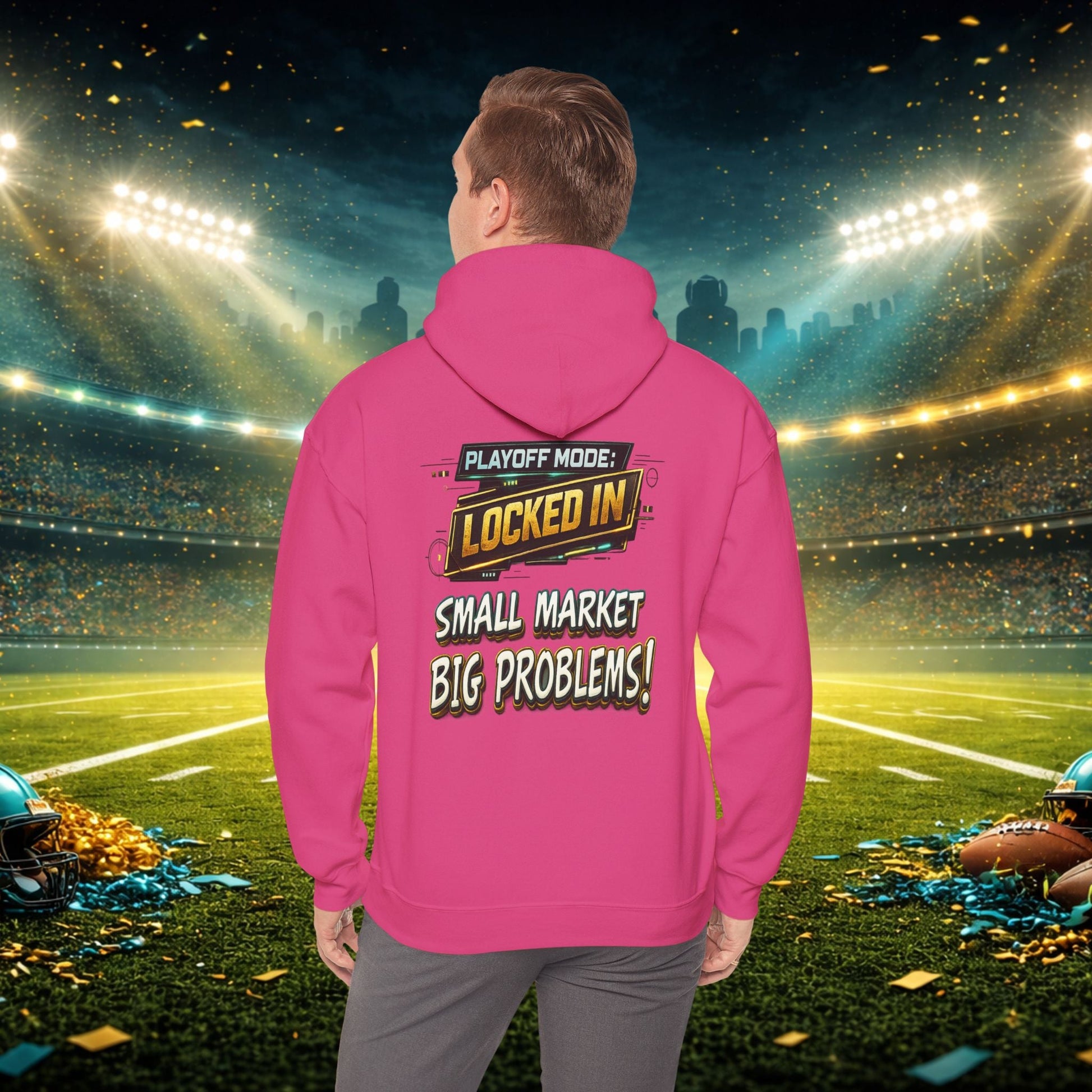 Duval vs All Y’all Hoodie — "Playoff Mode: Locked In" Football Fan Sweatshirt Printify