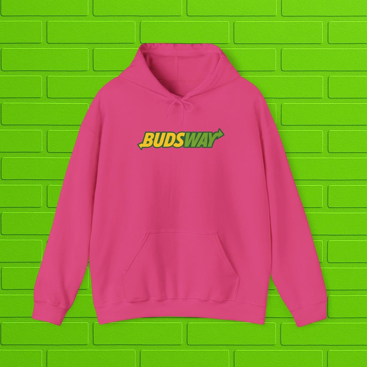 BUDSWAY Hoodie | Unisex Heavy Blend Sweatshirt | Streetwear Hoodie | Cozy Casual Pullover | Gift for Him or Her