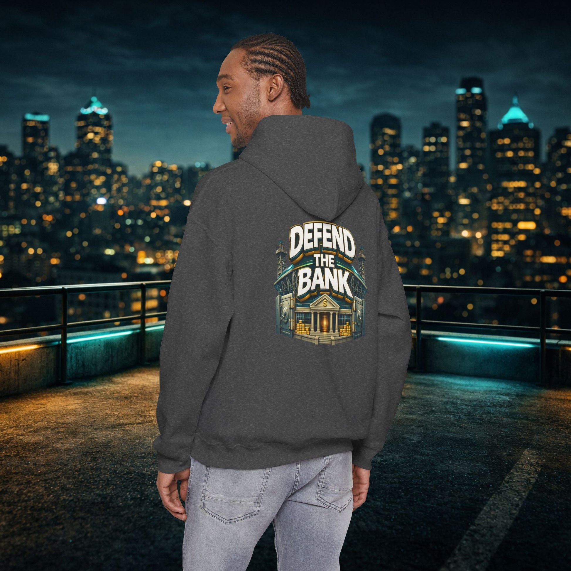 Duuuval Built Different / Defend The Bank Hoodie — Jacksonville Pride Graphic Hoodie Printify