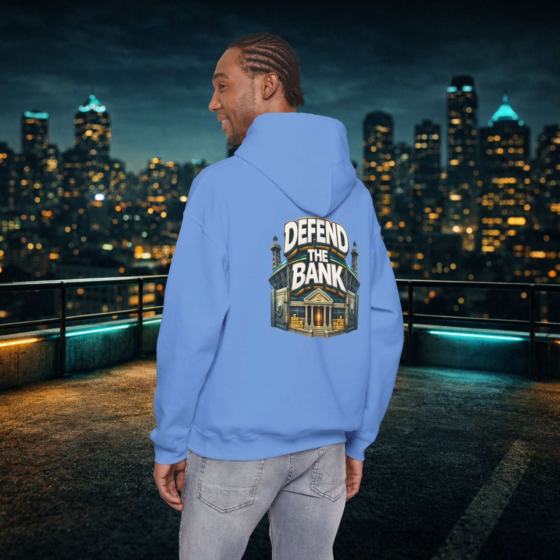 Duuuval Built Different / Defend The Bank Hoodie — Jacksonville Pride Graphic Hoodie Printify