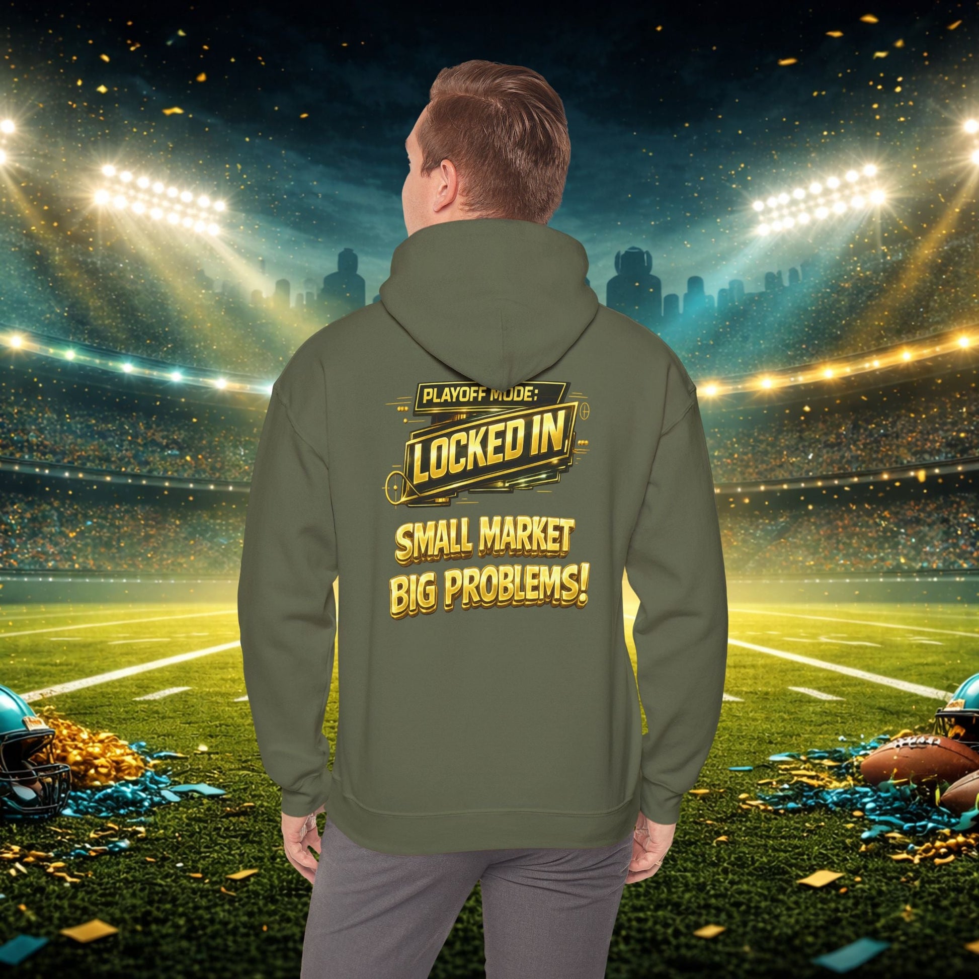 Duuval! Football Hoodie — "Locked In" Small Market Pride Sweatshirt Printify