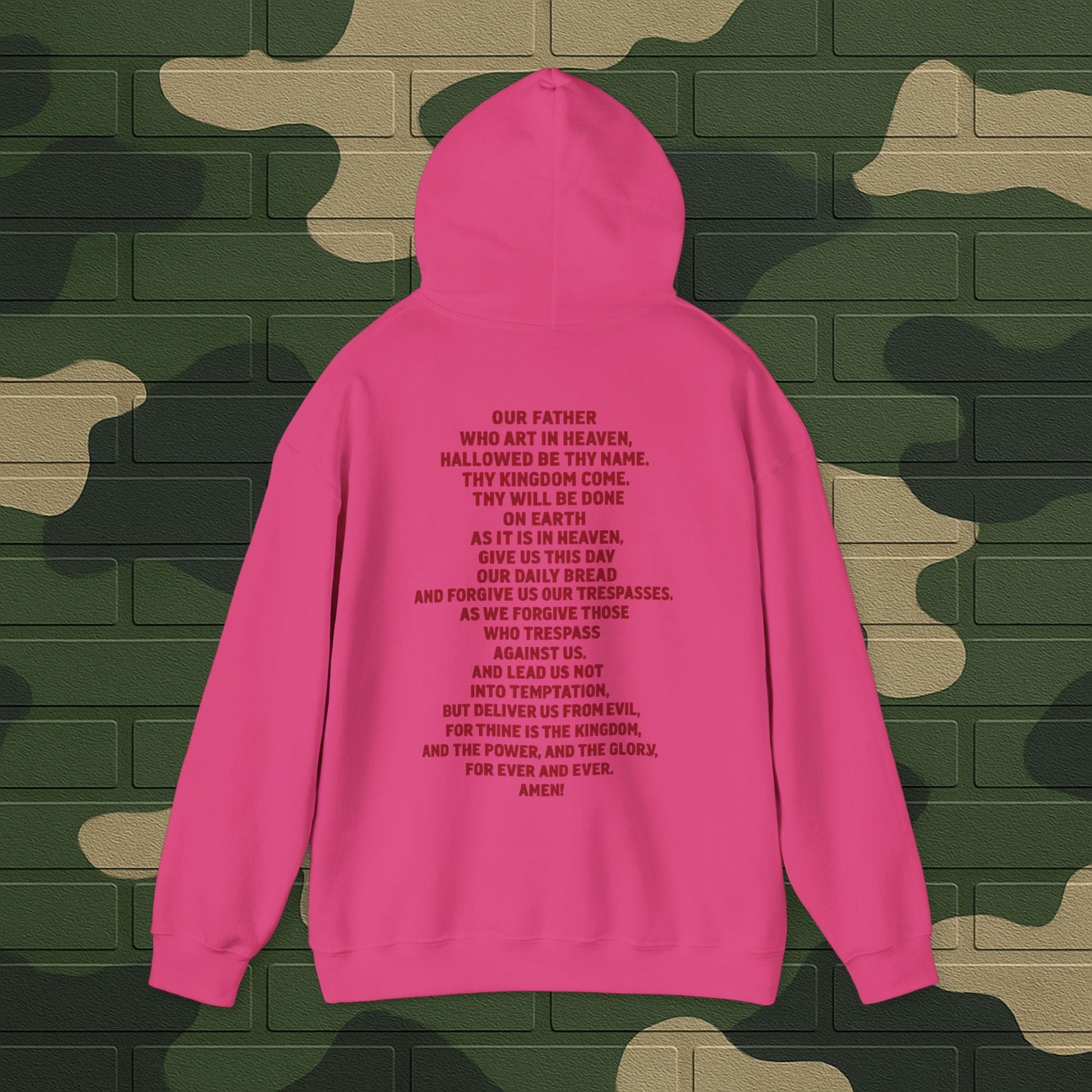 Hoodie — "Long Live Tushay" Memorial Hoodie with Lord's Prayer Back Printify