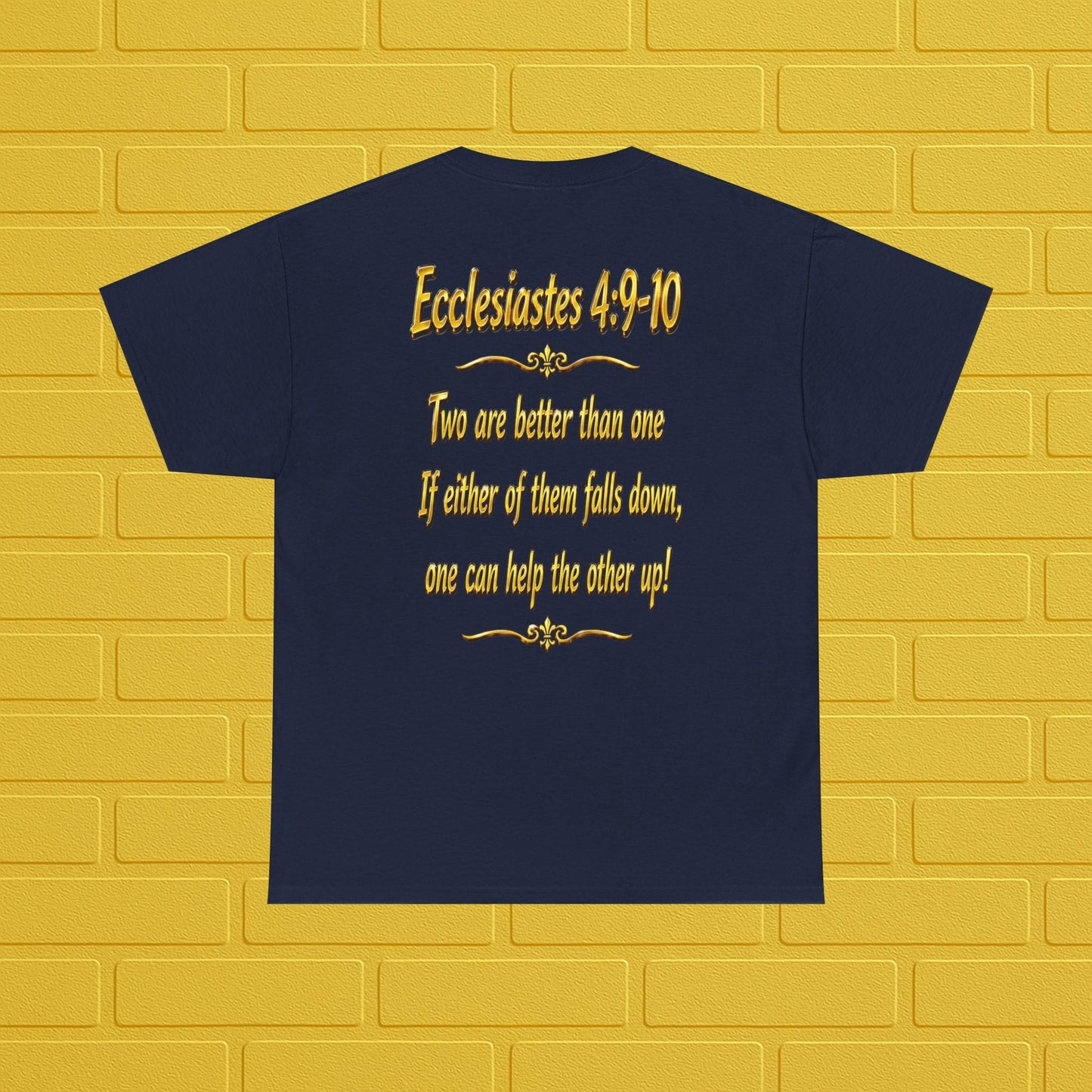 Birthday Tee — "Happy Birthday GLEN & GLENDA”! June 25 2026" with Ecclesiastes 4:9–10 Back Printify