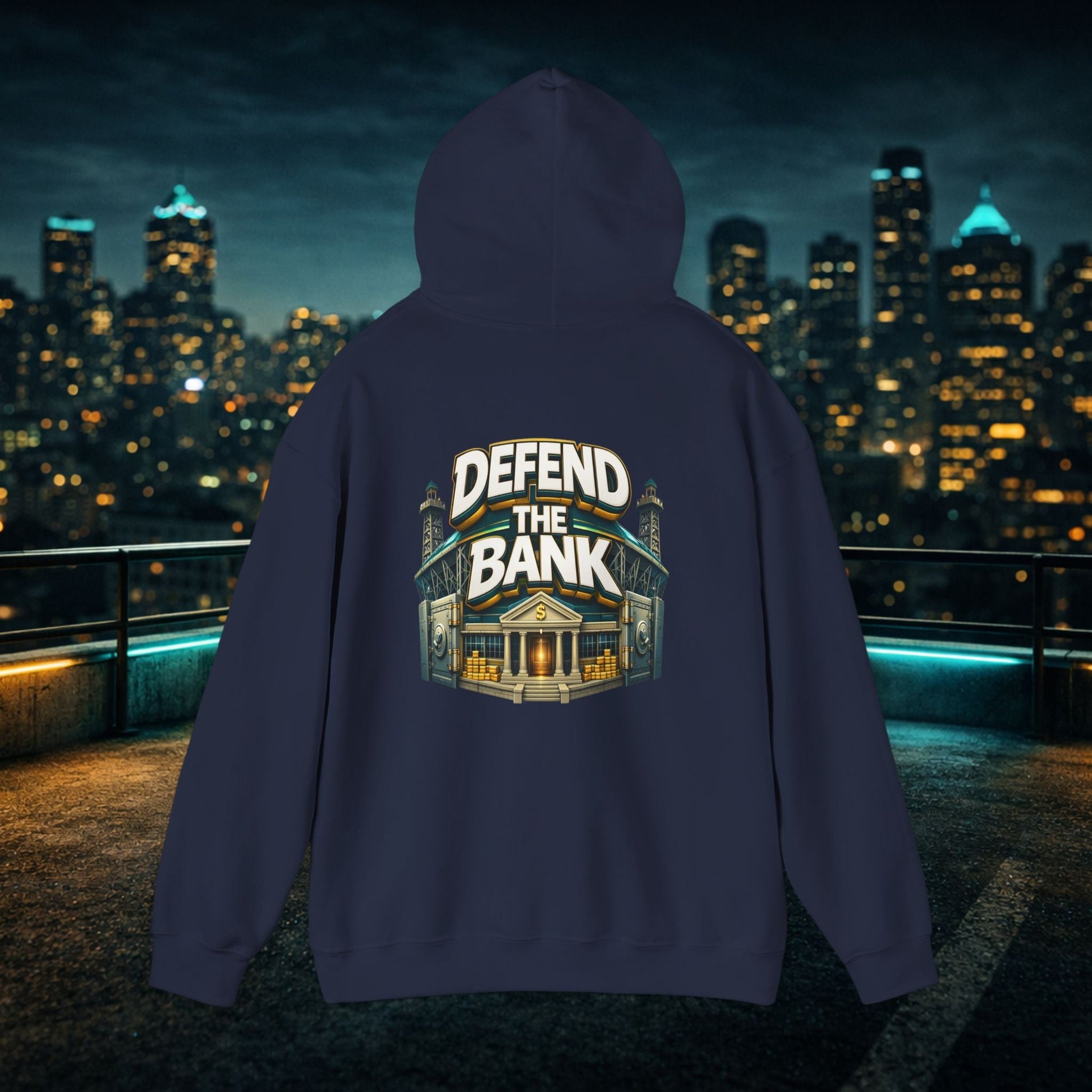 Duuuval Built Different / Defend The Bank Hoodie — Jacksonville Pride Graphic Hoodie Printify
