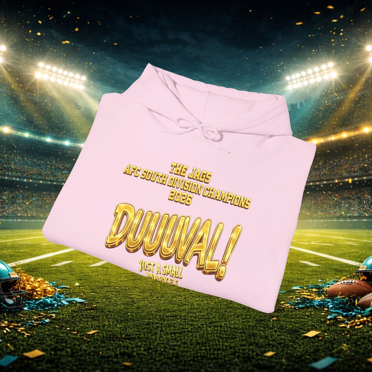 Duuval! Football Hoodie — "Locked In" Small Market Pride Sweatshirt Printify