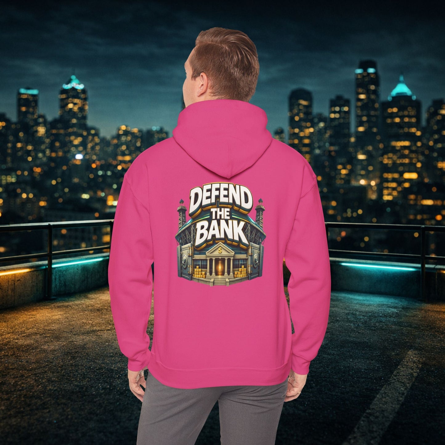 Duuuval Built Different / Defend The Bank Hoodie — Jacksonville Pride Graphic Hoodie Printify