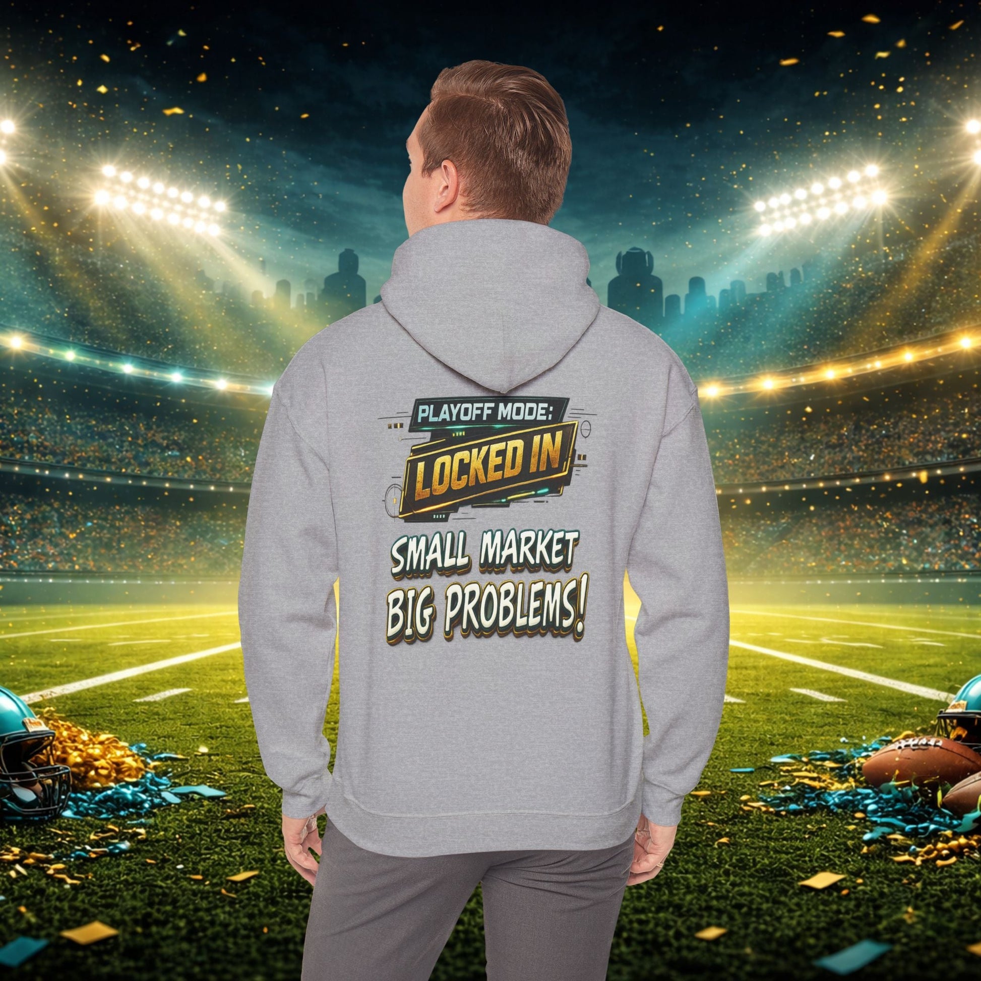 Duval vs All Y’all Hoodie — "Playoff Mode: Locked In" Football Fan Sweatshirt Printify