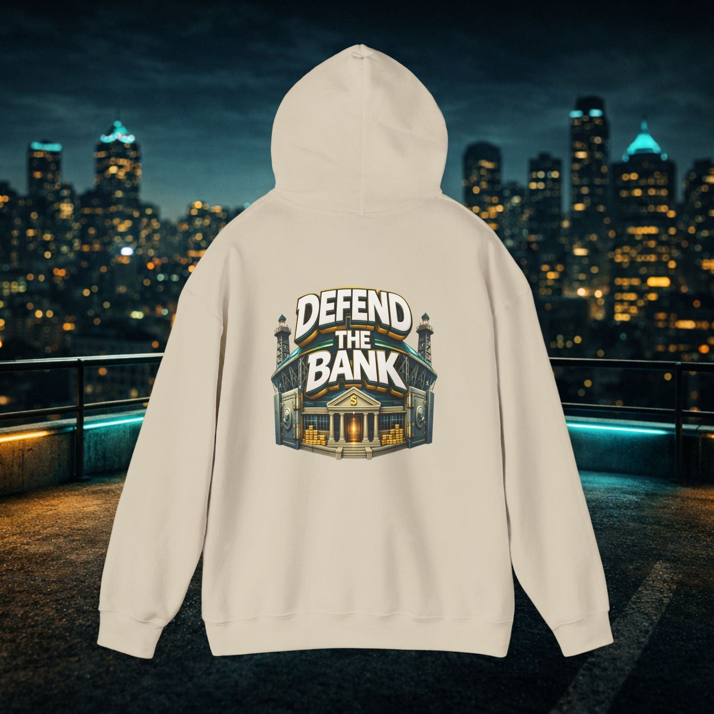 Duuuval Built Different / Defend The Bank Hoodie — Jacksonville Pride Graphic Hoodie Printify