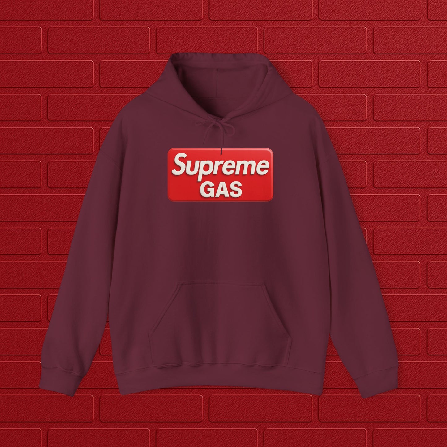 Supreme GAS Hoodie | Unisex Streetwear Sweatshirt | Cozy Casual Pullover | Trendy Gift for Him or Her | Everyday Hoodie