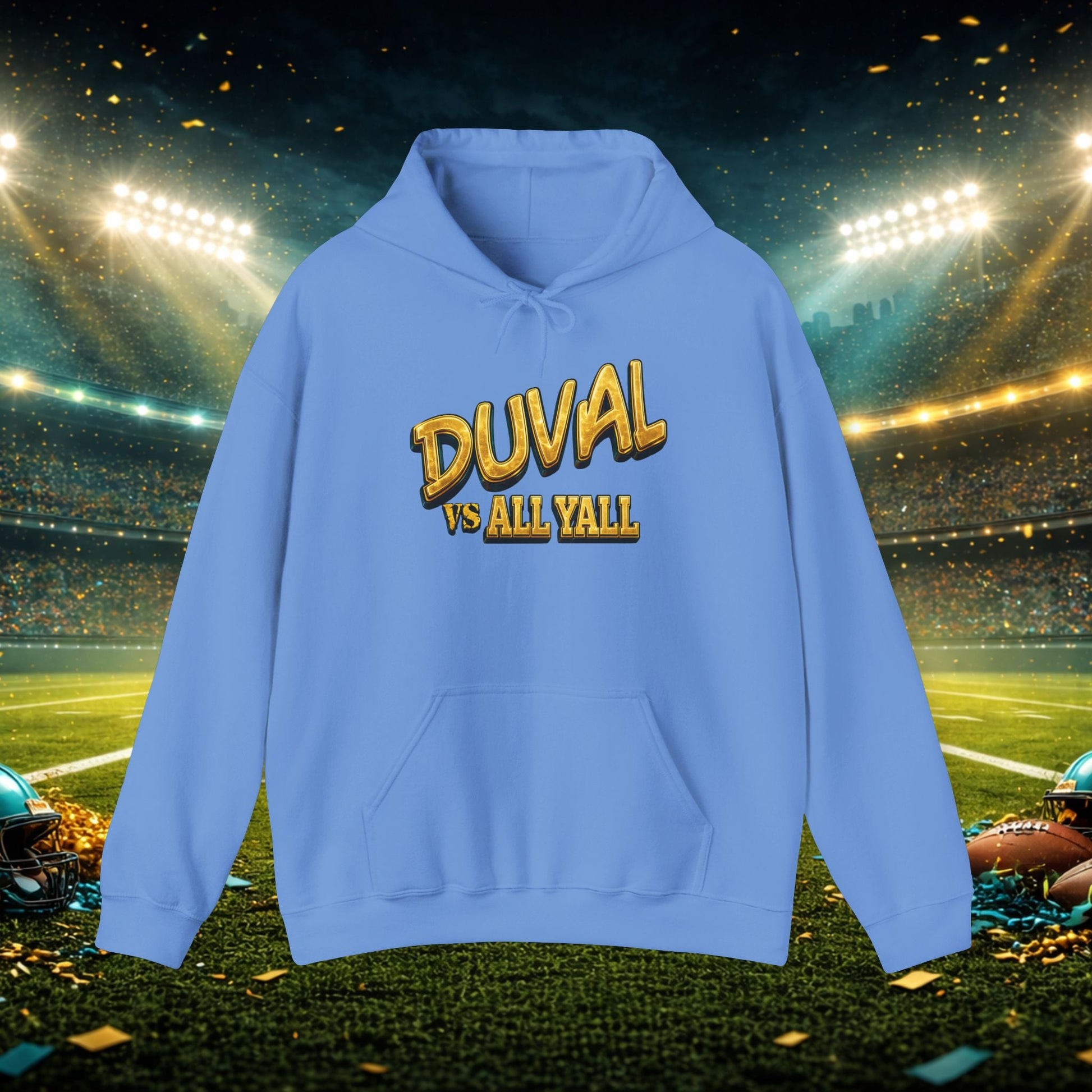 Duval vs All Y’all Hoodie — "Playoff Mode: Locked In" Football Fan Sweatshirt Printify