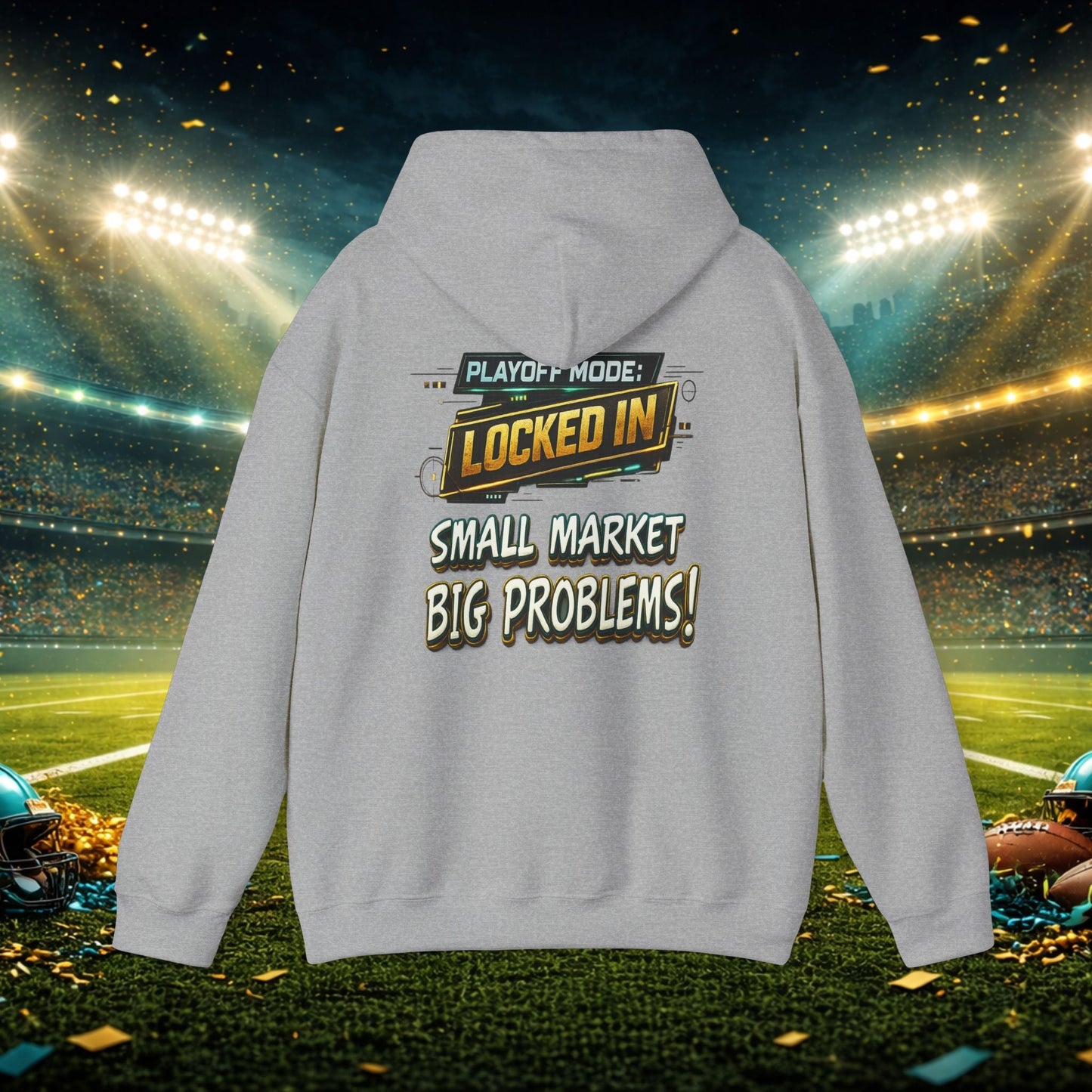 Duval vs All Y’all Hoodie — "Playoff Mode: Locked In" Football Fan Sweatshirt Printify
