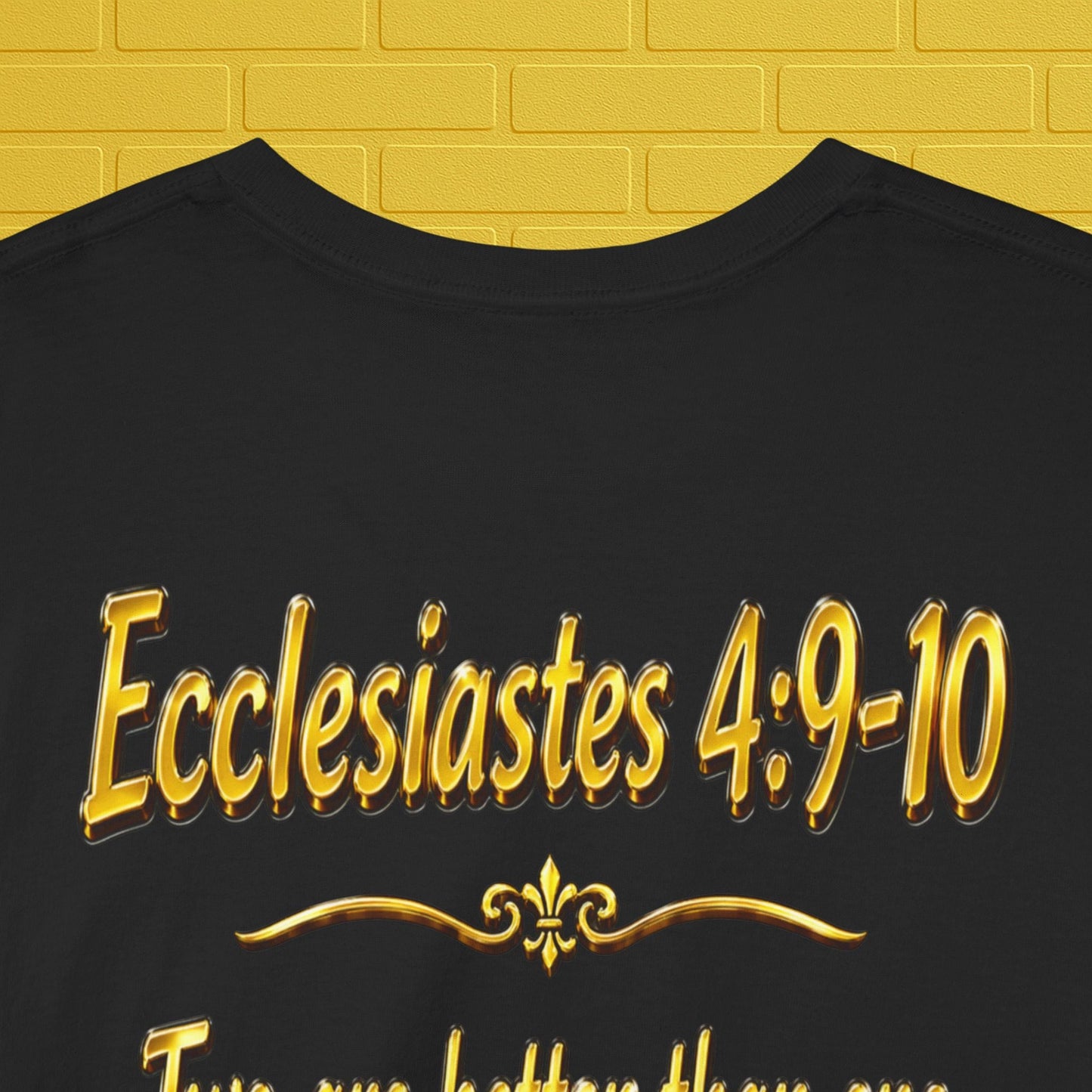 Birthday Tee — "Happy Birthday GLEN & GLENDA”! June 25 2026" with Ecclesiastes 4:9–10 Back Printify